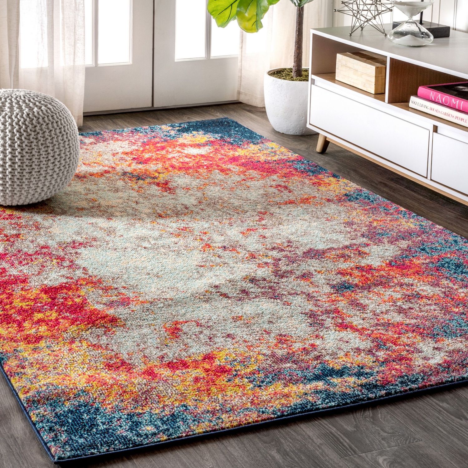 Contemporary Pop Modern Abstract Area Rug