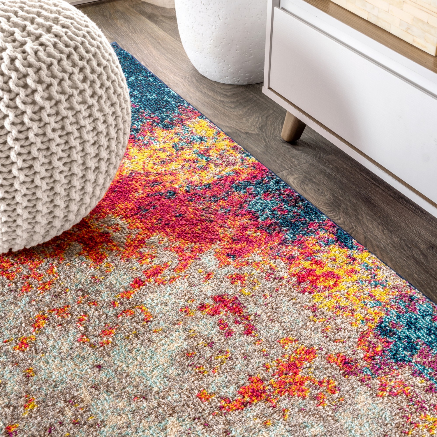 Contemporary Pop Modern Abstract Area Rug