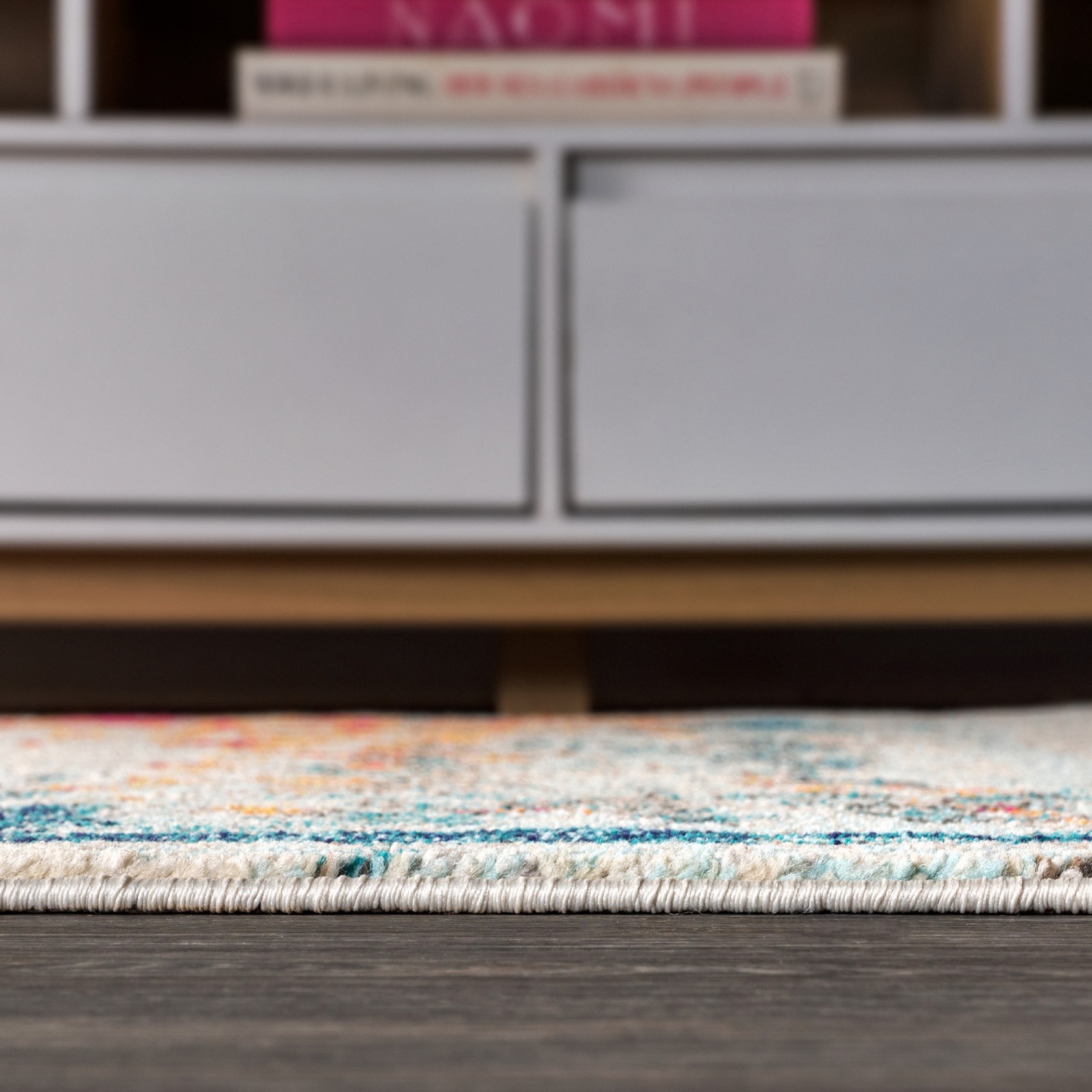 Contemporary Pop Modern Abstract Brushstroke Area Rug