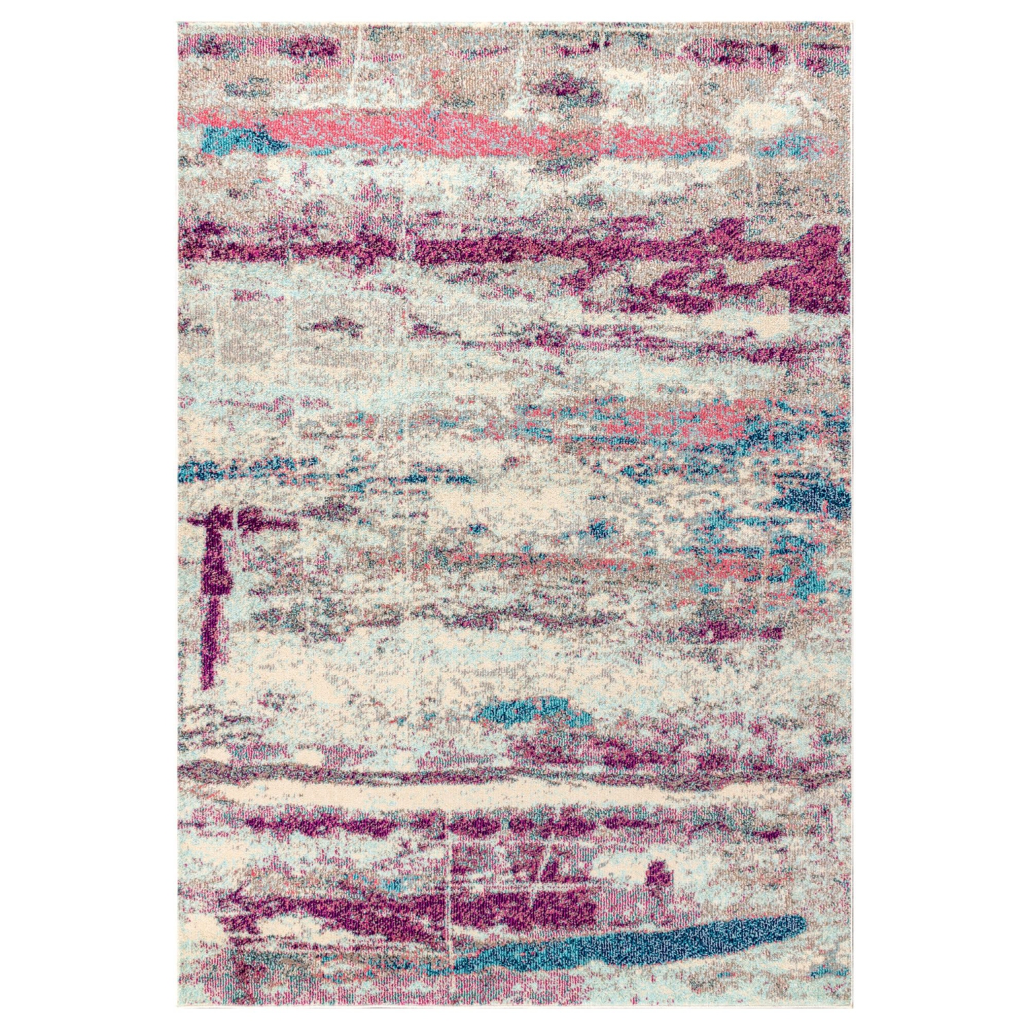 Contemporary Pop Modern Abstract Brushstroke Area Rug