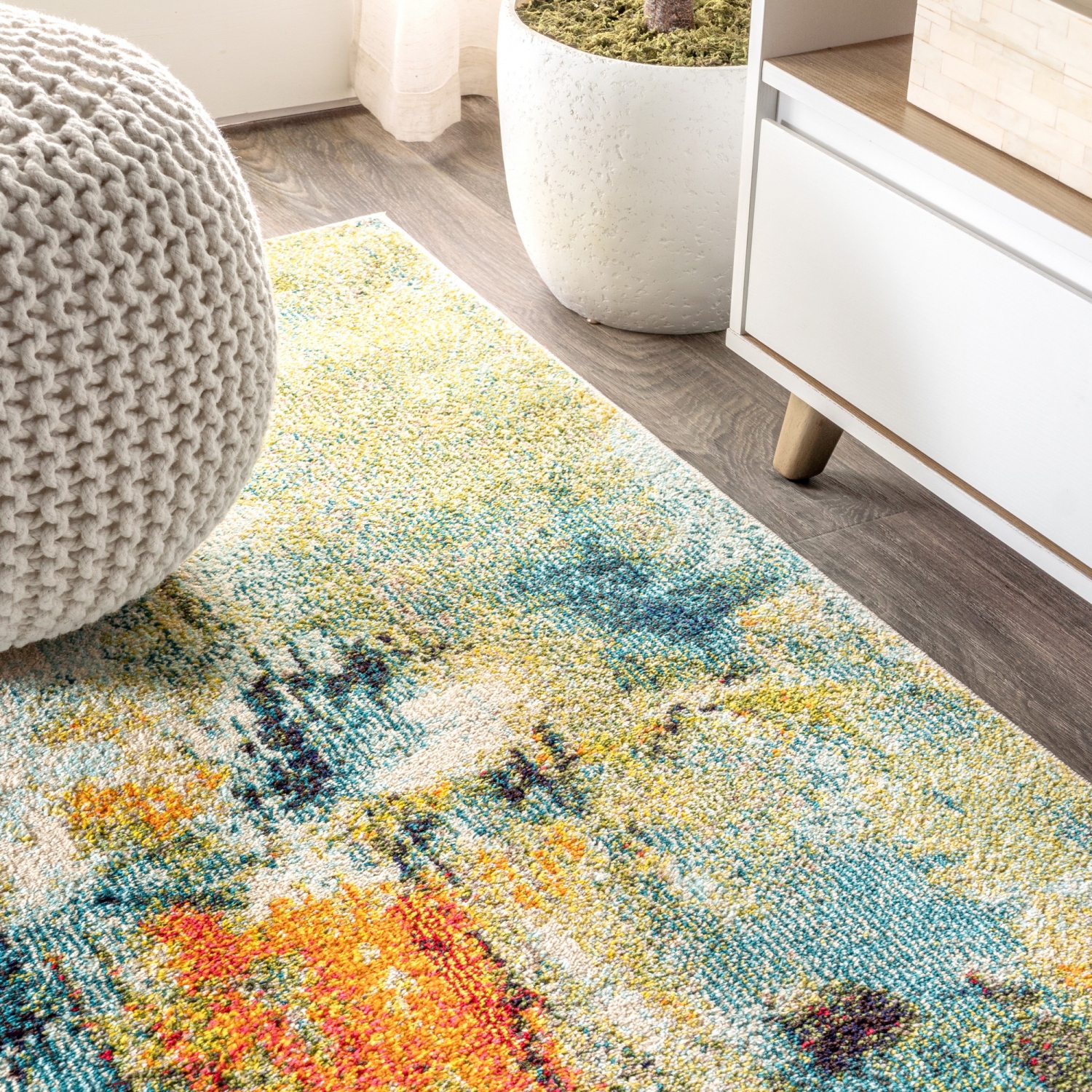 Contemporary Pop Modern Abstract Waterfall Area Rug