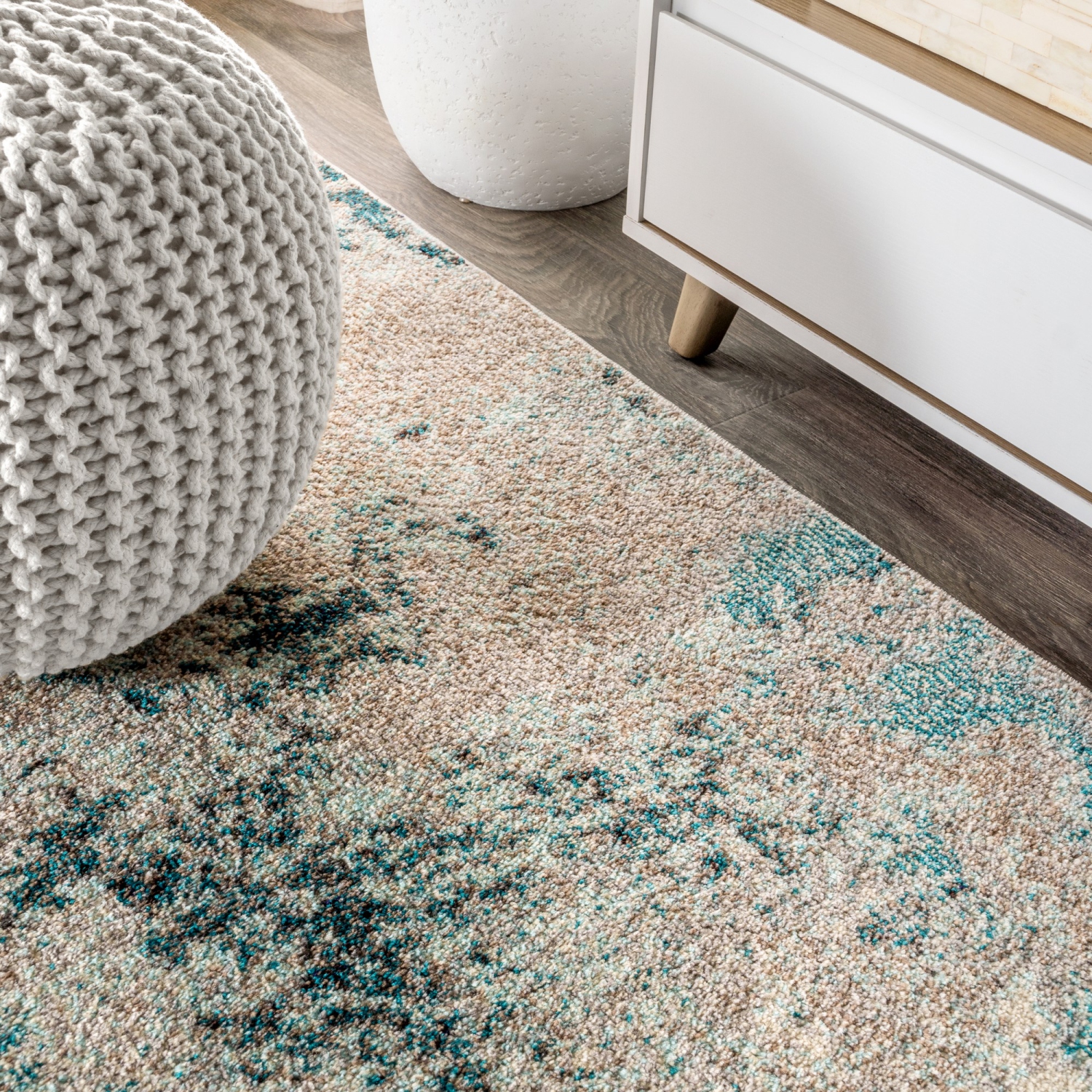 Tapis décoratif moderne et rétro délavé Pop