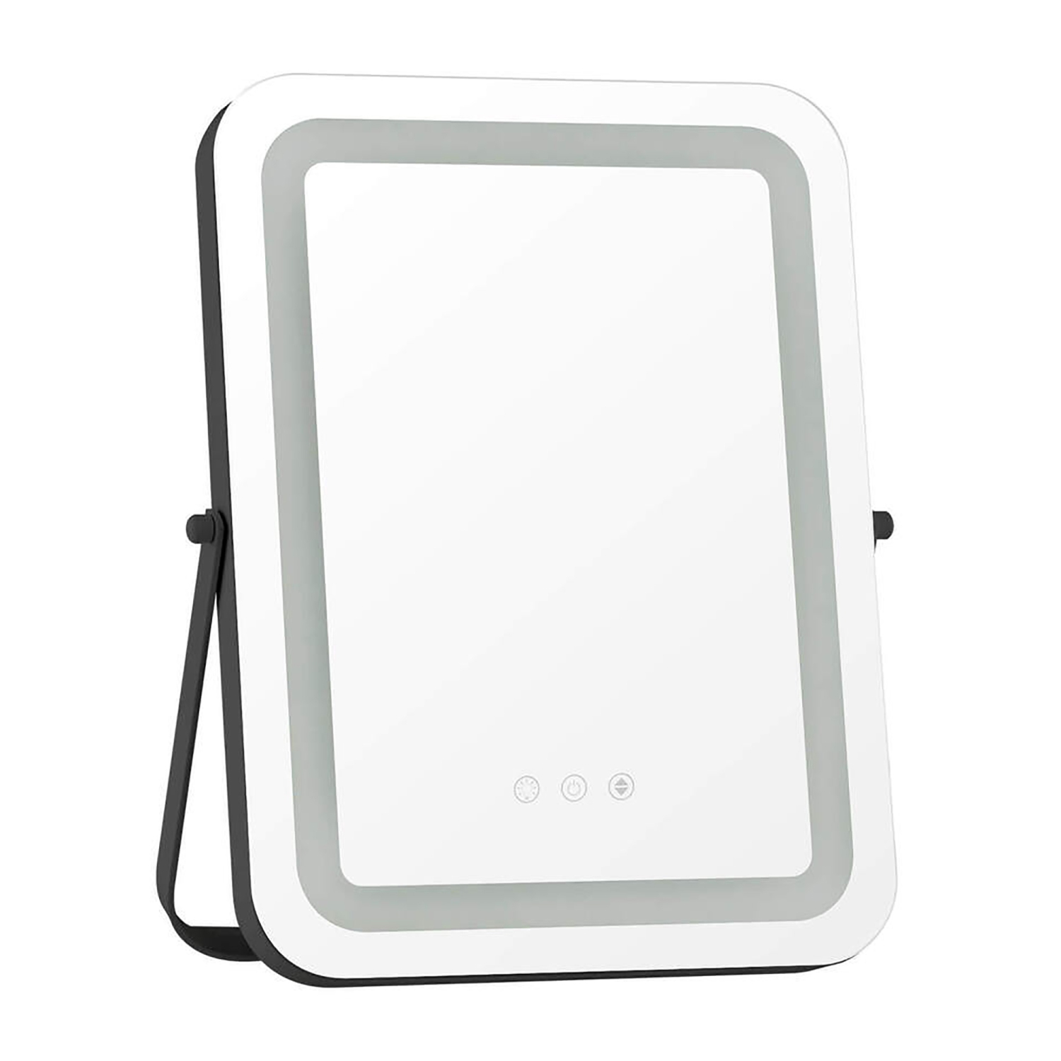 Gymax 16'' x 12'' 3-Color LED Vanity Mirror 360° Rotation Dimmable Touch Control