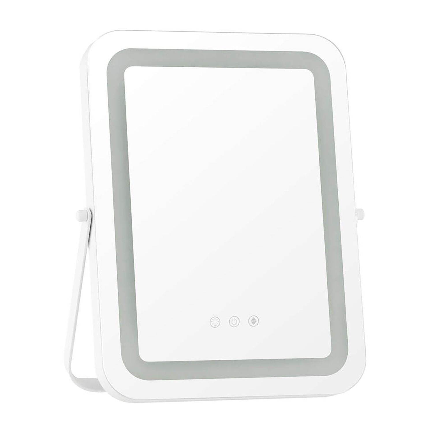 Gymax 16'' x 12'' 3-Color LED Vanity Mirror 360° Rotation Dimmable Touch Control