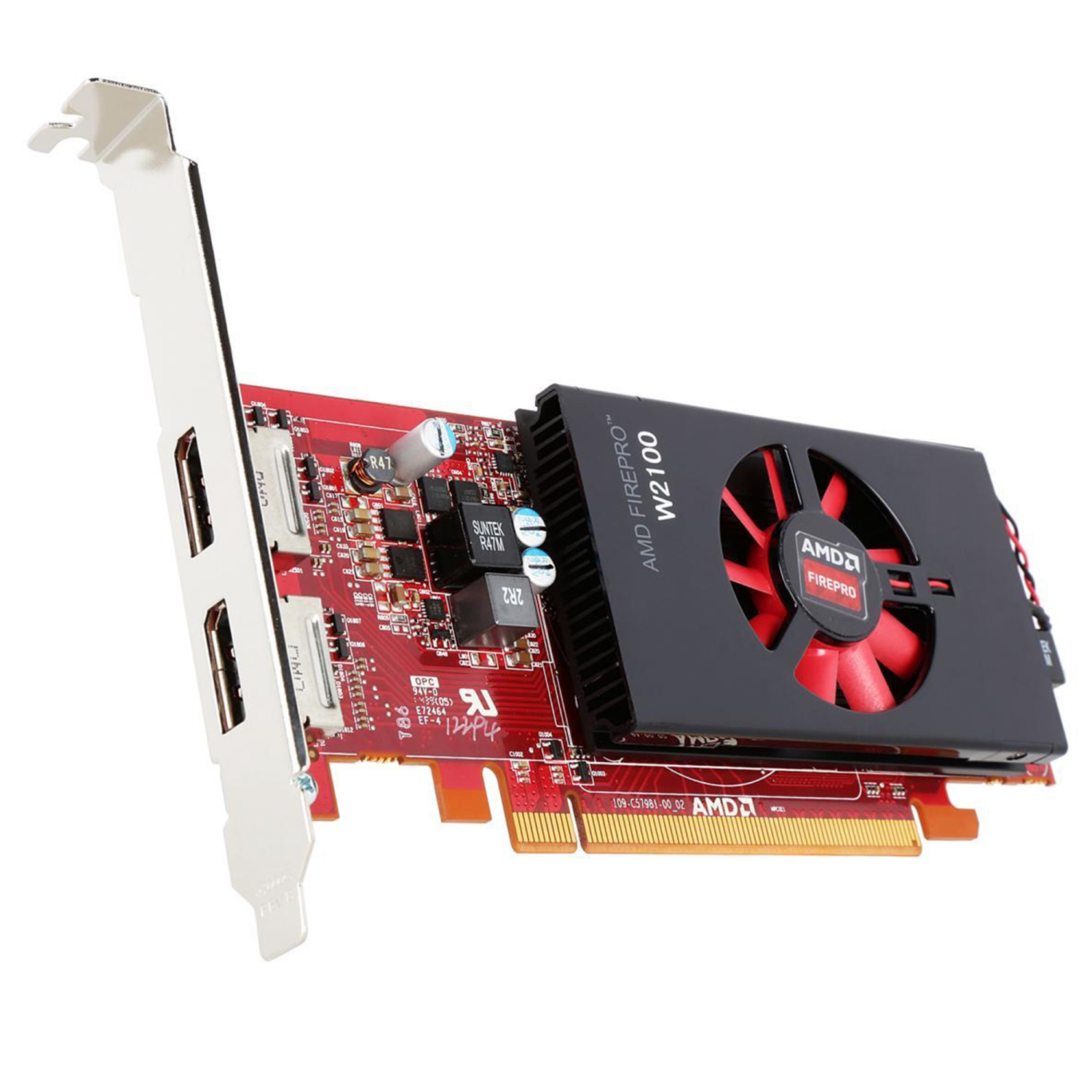 Remis à neuf - Carte graphique haute performance FirePro W2100 d'AMD de Dell, mémoire 2&nbsp;Go DDR3, carte graphique à profil élevé, deux ports