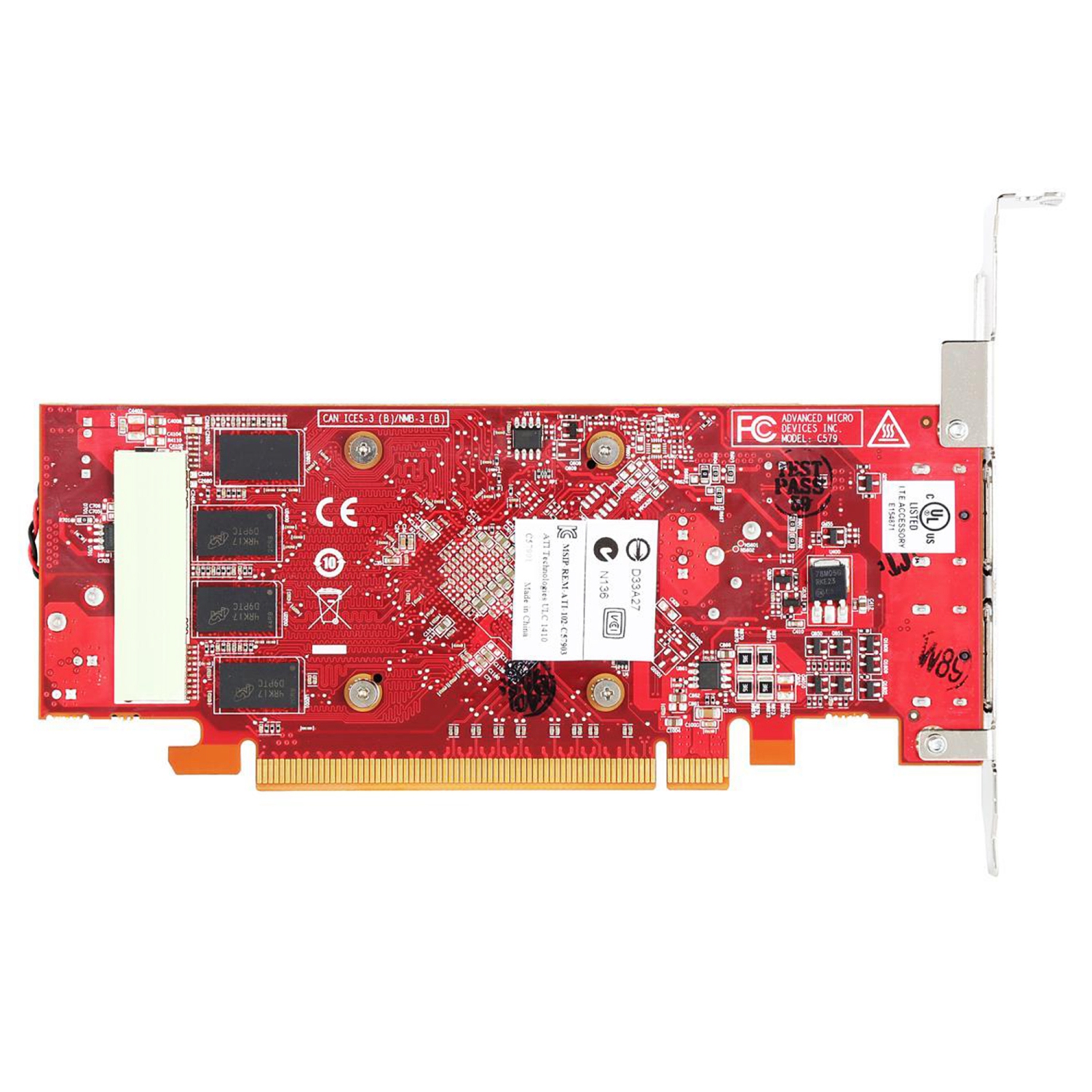 Remis à neuf - Carte graphique haute performance FirePro W2100 d'AMD de Dell, mémoire 2&nbsp;Go DDR3, carte graphique à profil élevé, deux ports