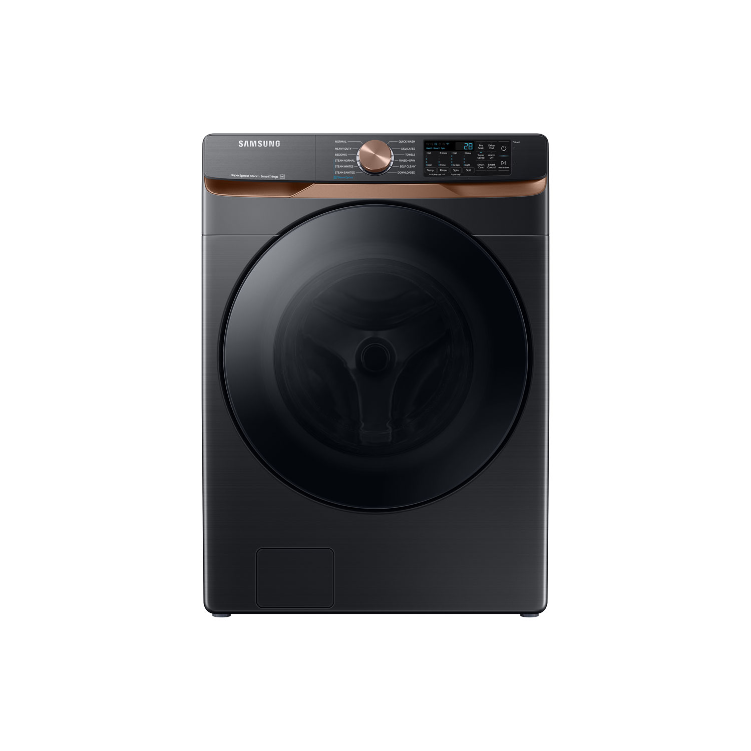 Samsung 5.8 Cu. Ft. High Efficiency Front Load Steam Washer (WF50BG8300AVUS) - Black Stainless Steel