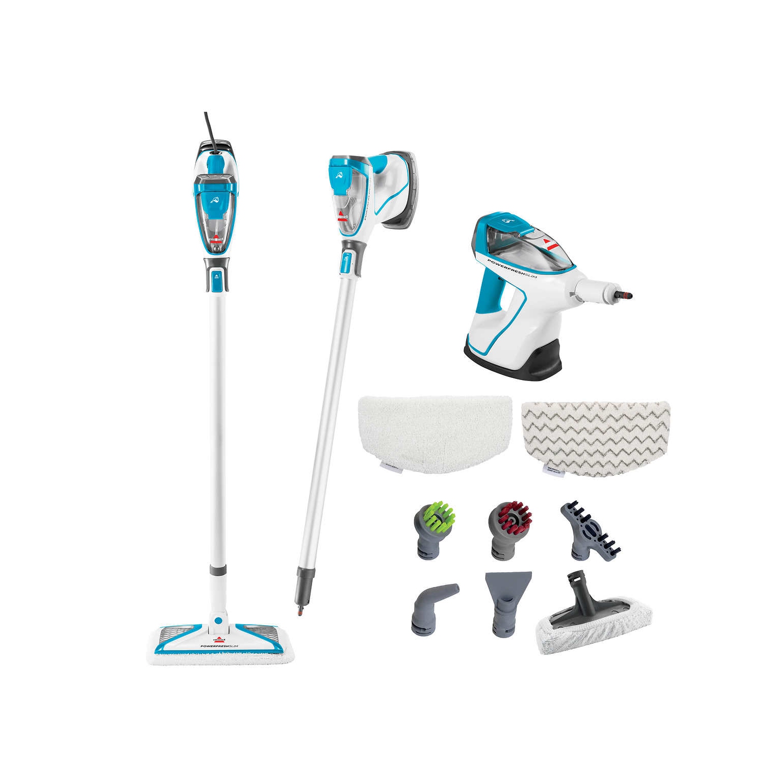 Bissell - Steam Mop and Cleaner - PowerFresh Slim Steam Mop and Steam Cleaner - Versatile 3-in-1 design with lift-off handheld steamer