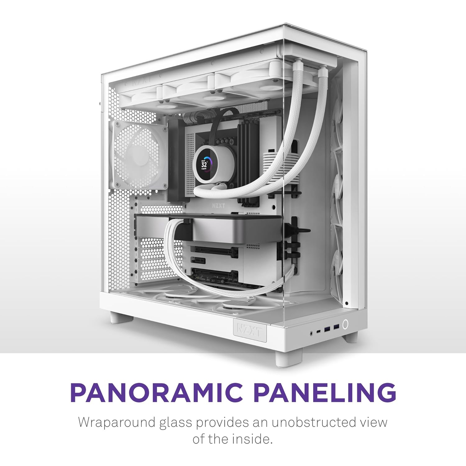 NZXT H6 Flow Compact Dual-Chamber Mid-Tower Airflow Case