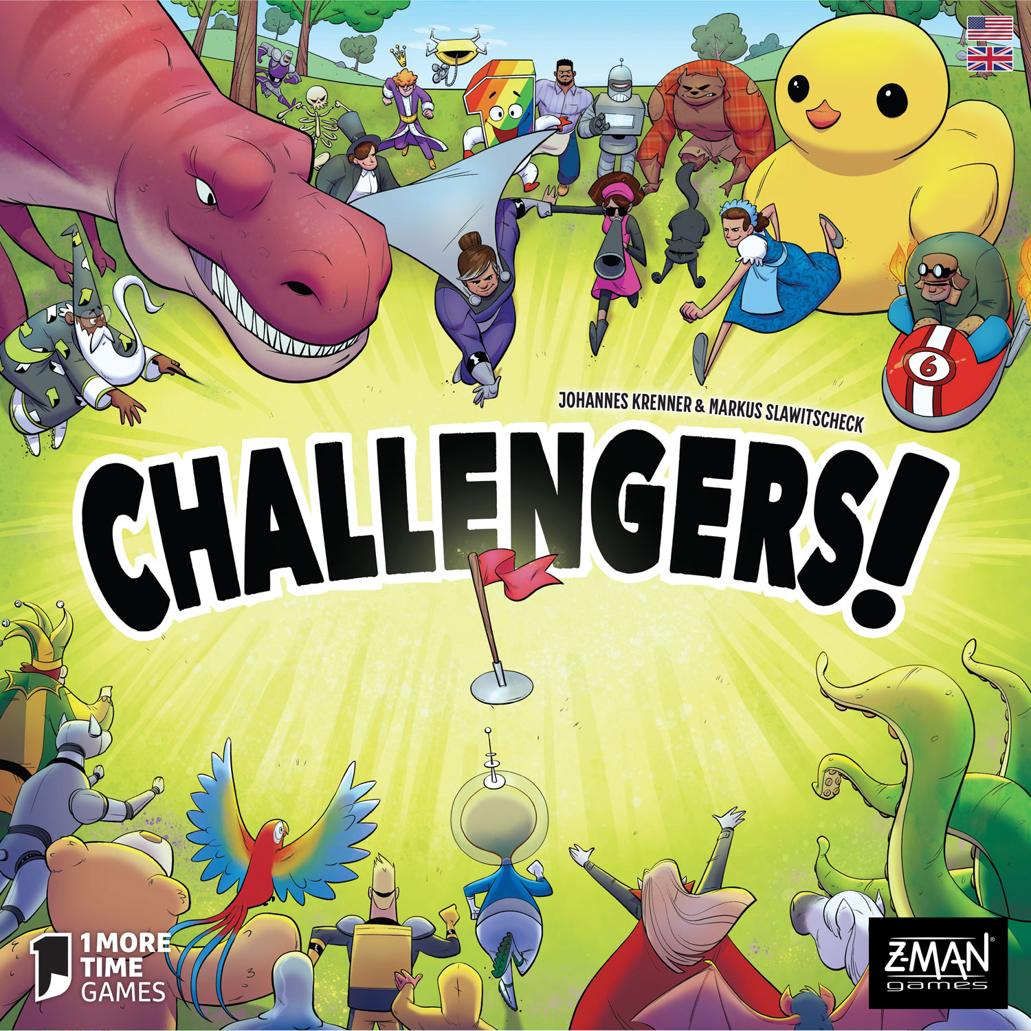 Z-Man Games Challengers! Board Game - English
