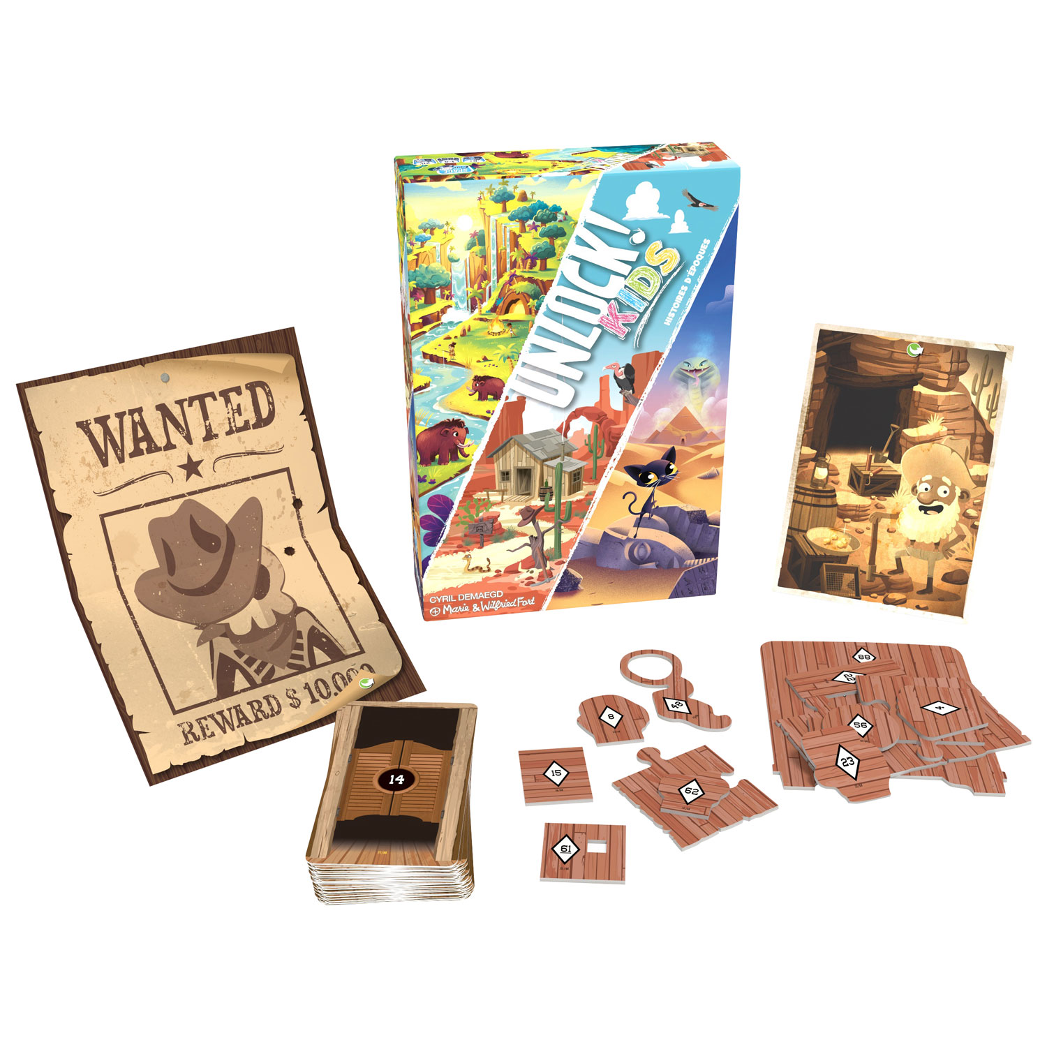 Unlocked! Kids 2 Card Game - French