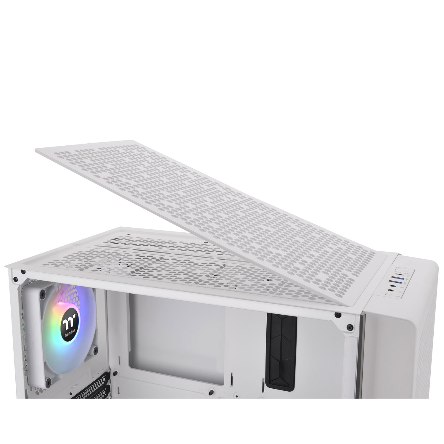 Boîtier d'ordinateur ATX mi-haut Ceres 300TG ARGB Plus de Thermaltake - Blanc