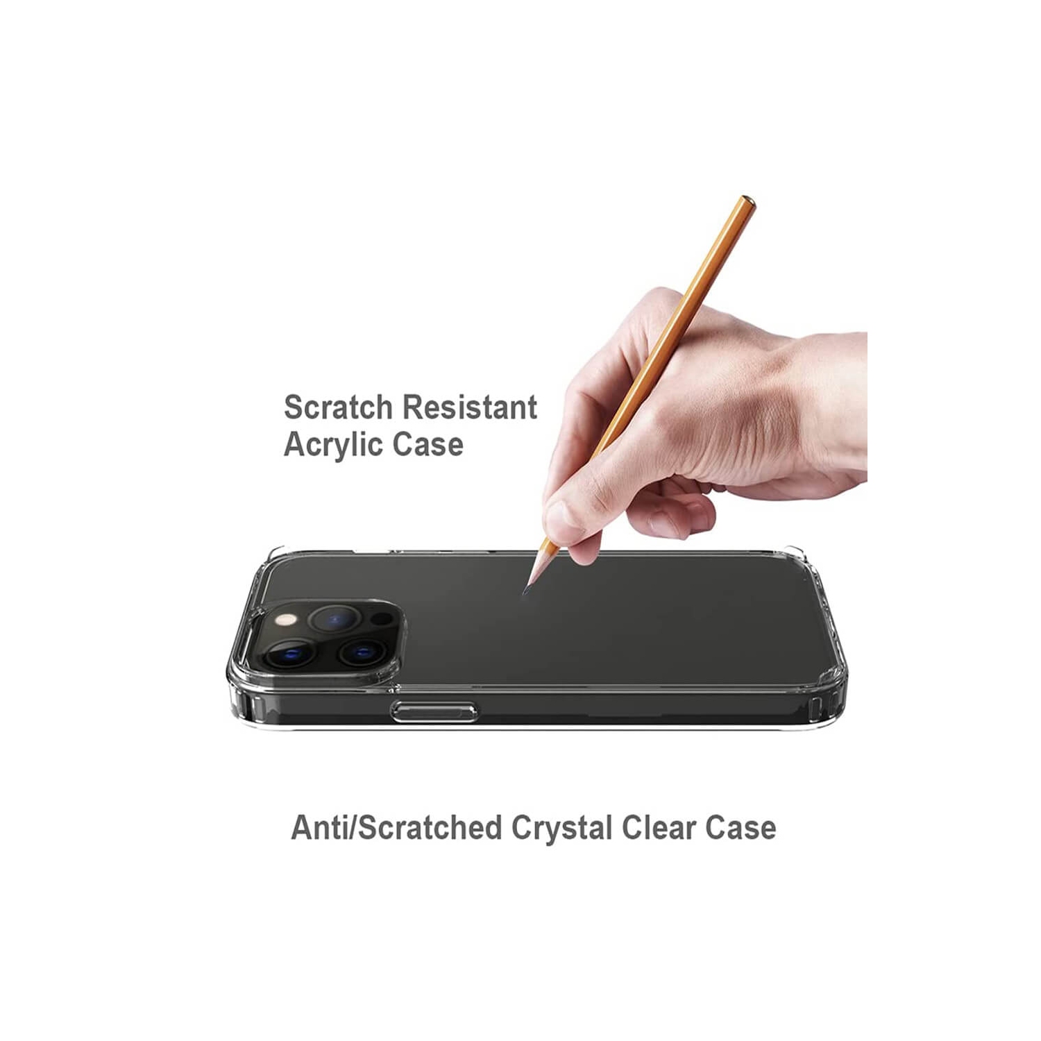 Étui rigide ajusté Supershield pour iPhone 15 - transparent