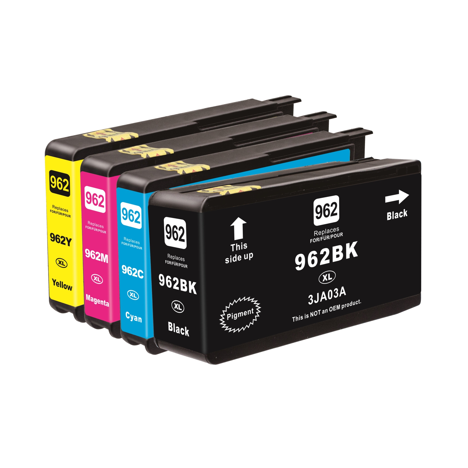 Max Saving - 1 Set Compatible for Ink Cartridges HP 962 XL, HP962XL, 962XL,962 xl, High Yield - HP OfficeJet Pro 9010 9015 9016 9018 9020 9025 9028 9019e 9022e 9013 9012e