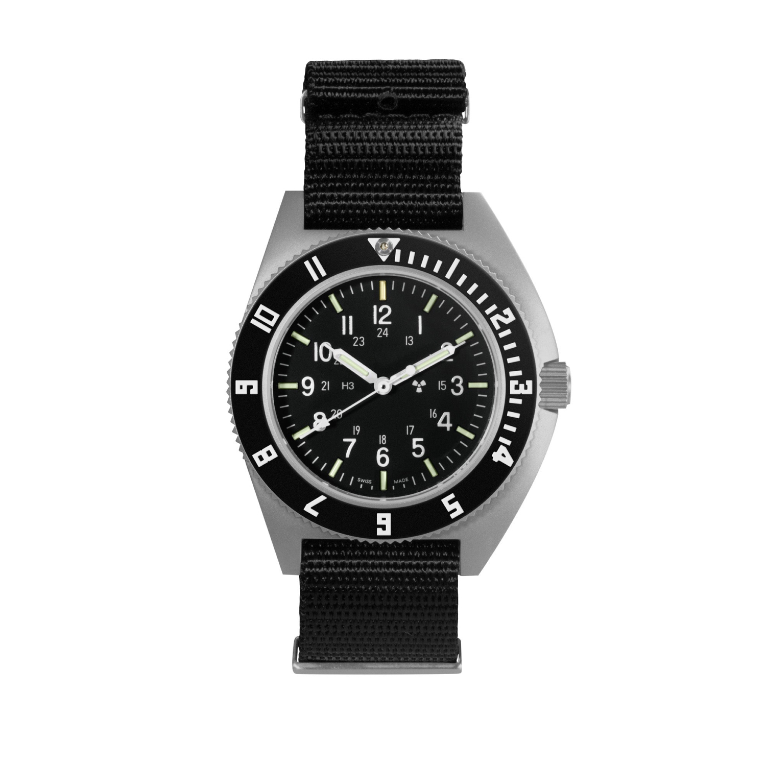 MARATHON- Sterile Steel Navigator on Nylon Defstan 41mm
