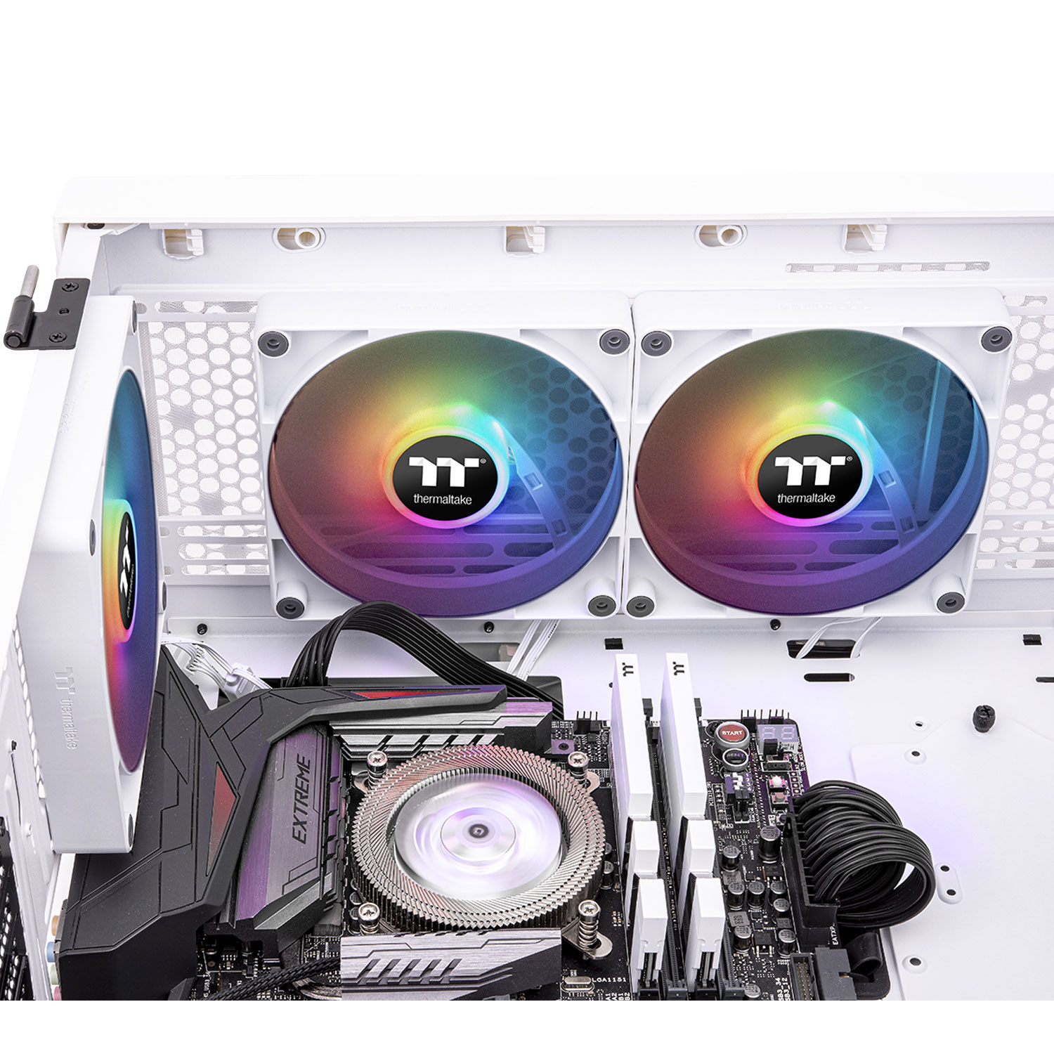 Thermaltake CT120 120mm ARGB Case Fan - 2 Pack - White