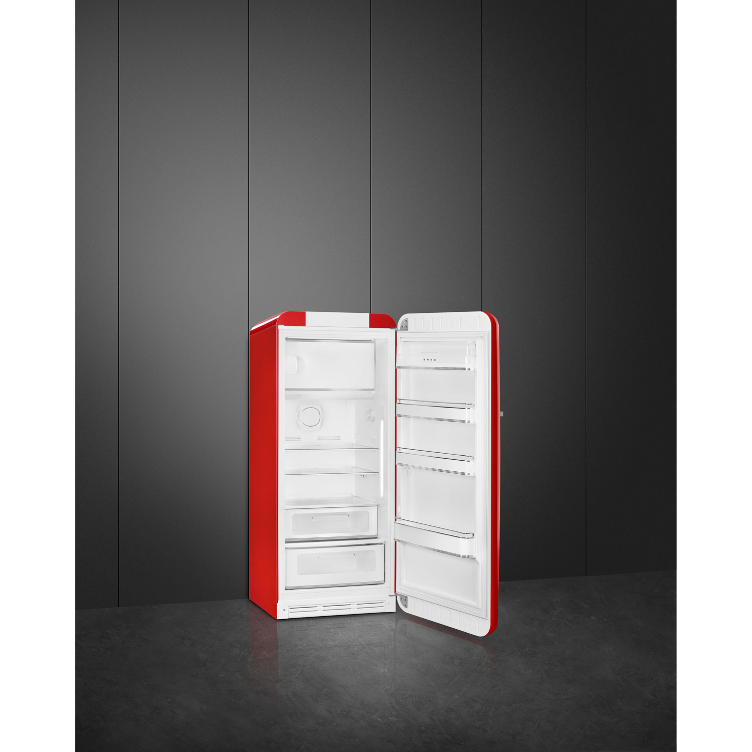 Smeg 24" 9.9 Cu. Ft. Top Freezer Refrigerator with LED Lighting - Canada Flag - Only at Best Buy