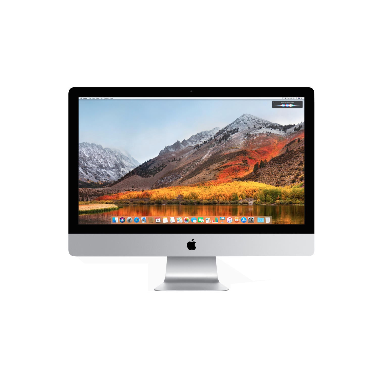 (Refurbished - Excellent) iMac 27-inch 3.4GHZ Quad-Core i5 (2017) MNE92LL/A 8 GB RAM & 1 TB Fusion 5120 x 2880 Macally Wired Keyboard-Mouse Mac OS
