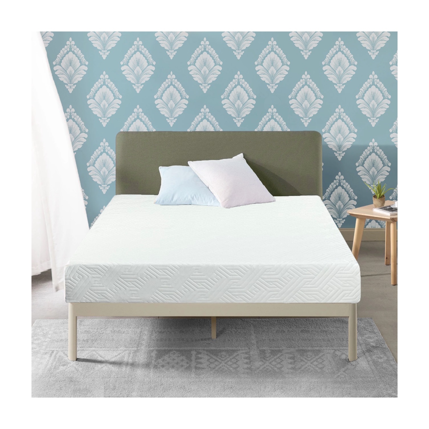 ViscoLogic Canadian Harbor 10" Luxury Orthopedic Soft to Medium Firm Memory Foam Mattress with a Free Bedsheet set, CertiPUR-US® Certified Foam, King