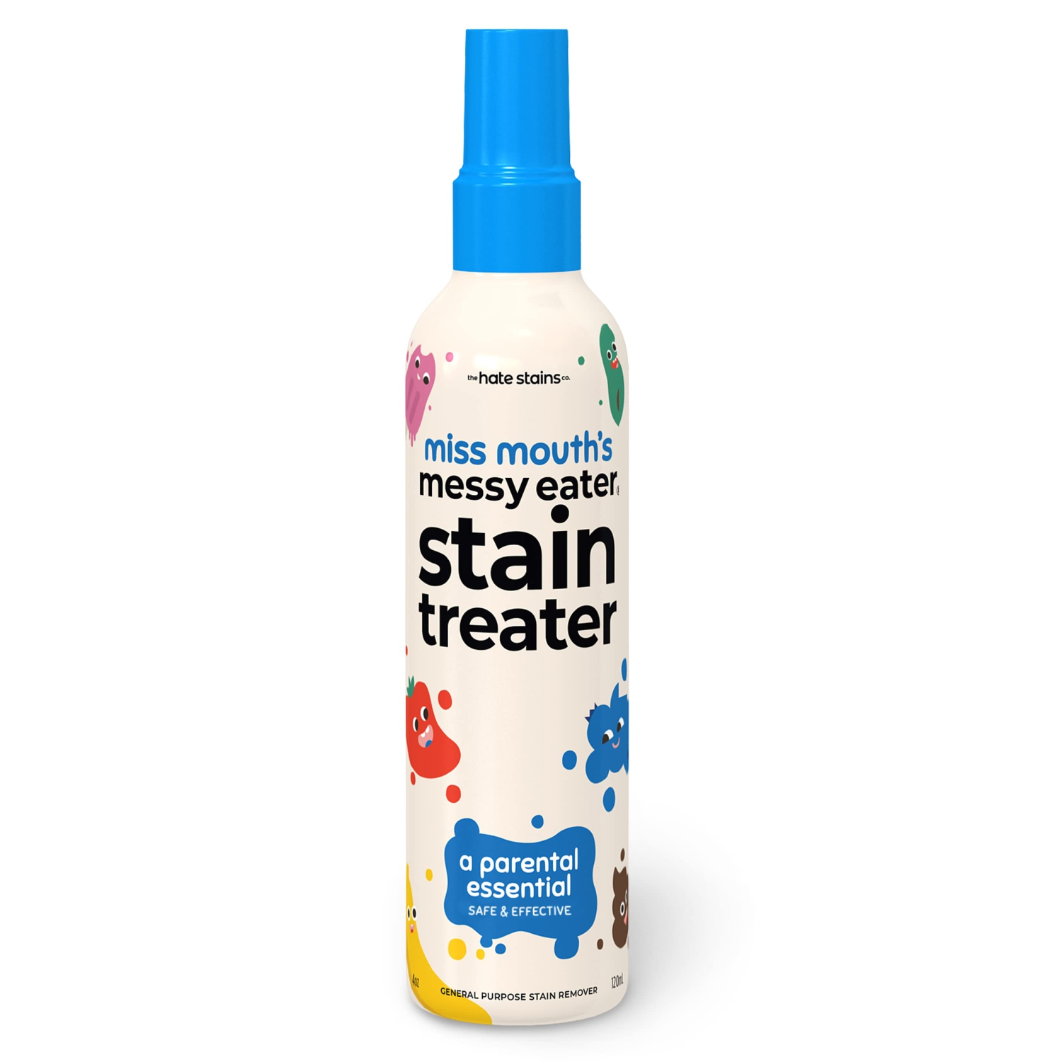 Miss Mouth's Messy Eater Stain Treater Spray - 4oz Stain Remover - Newborn & Baby Essentials - No Dry Cleaning Food, Grease, Coffee Off Laundry,