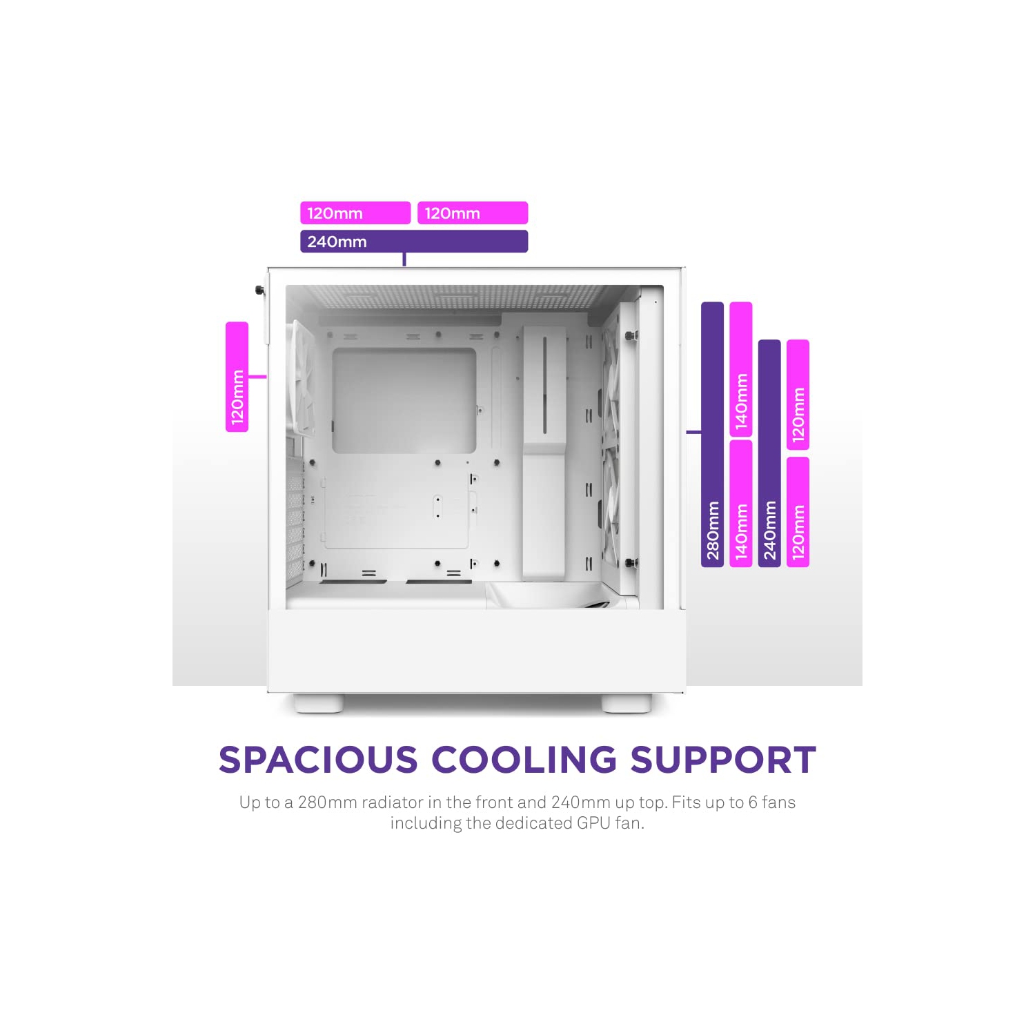 NZXT H5 Flow RGB - Blanc