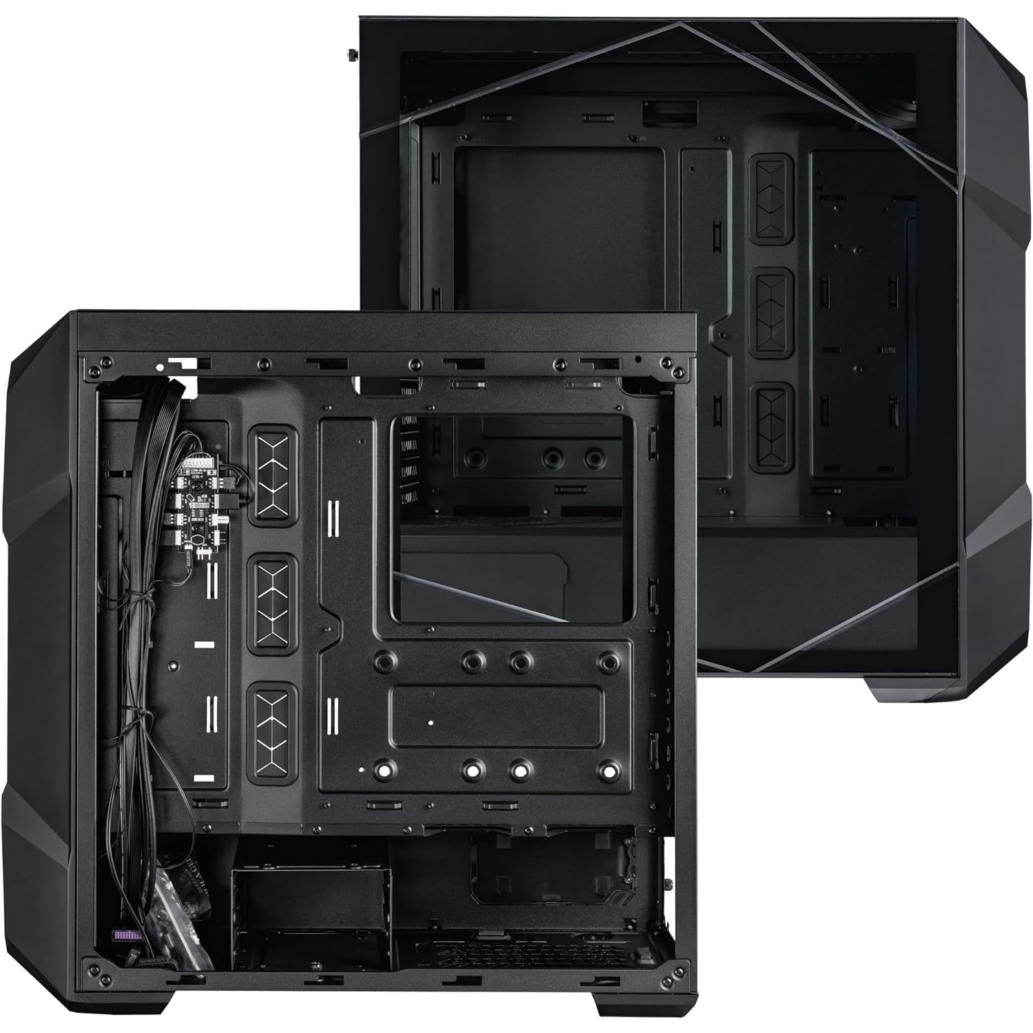 Cooler Master TD500 Mesh V2 ATX PC Gaming Mid-Tower Case with Polygonal Mesh Airflow Panel, Crystalline Tempered Glass, 3X 120mm, ARGB Fan Hub, USB