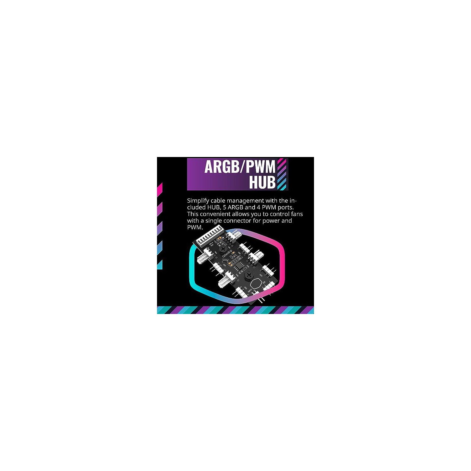 Cooler Master TD500 Mesh V2 ATX PC Gaming Mid-Tower Case with Polygonal Mesh Airflow Panel, Crystalline Tempered Glass, 3X 120mm, ARGB Fan Hub, USB