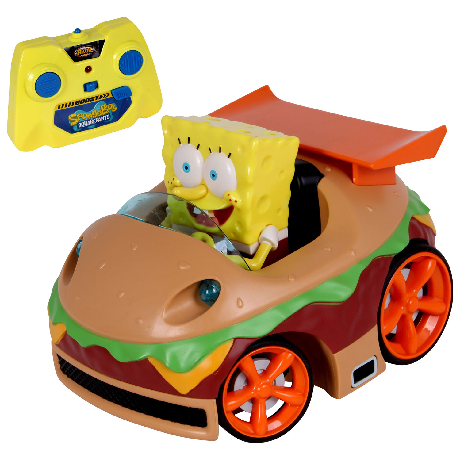 NKOK SpongeBob Krabby Patty RC Car - Multi-Coloured
