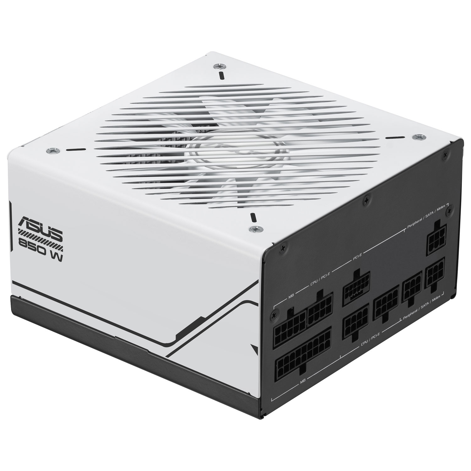 Bloc d'alimentation modulaire ATX Gold de 850 W Prime d'ASUS - Blanc
