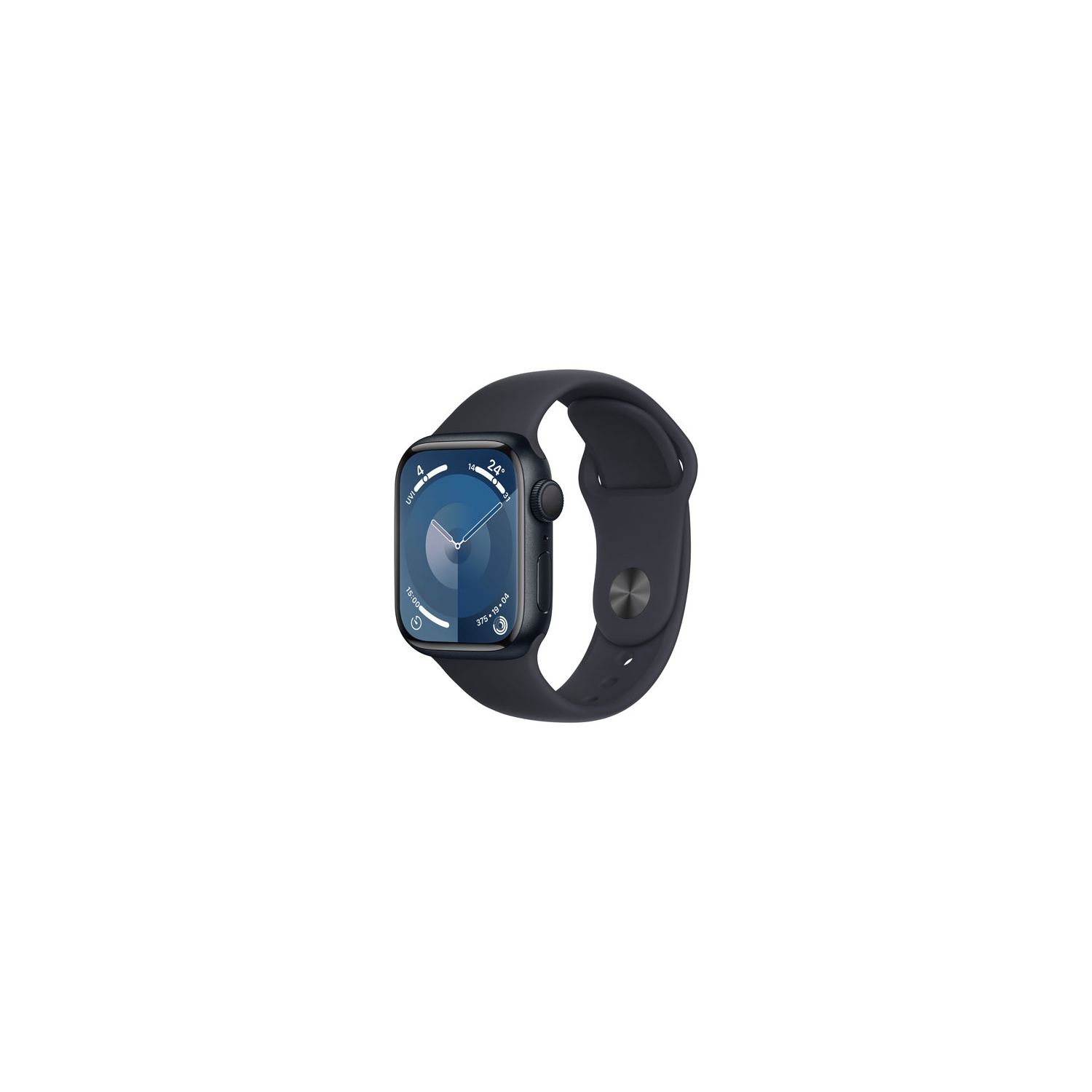 Remis à neuf - Apple Watch Series 9 (GPS) avec boîtier 41&nbsp;mm en aluminium minuit et bracelet sport minuit - moyen/Grand