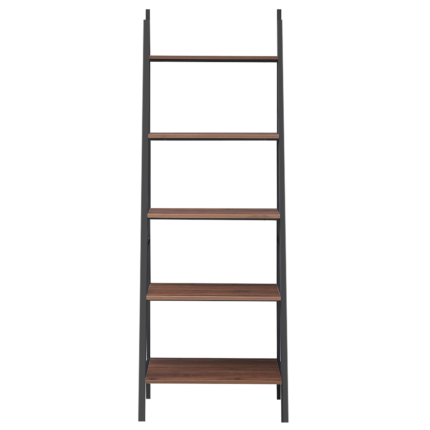 Topbuy 5-Tier Ladder Storage Shelf Industrial Leaning Bookcase Flower Rack Display Stand
