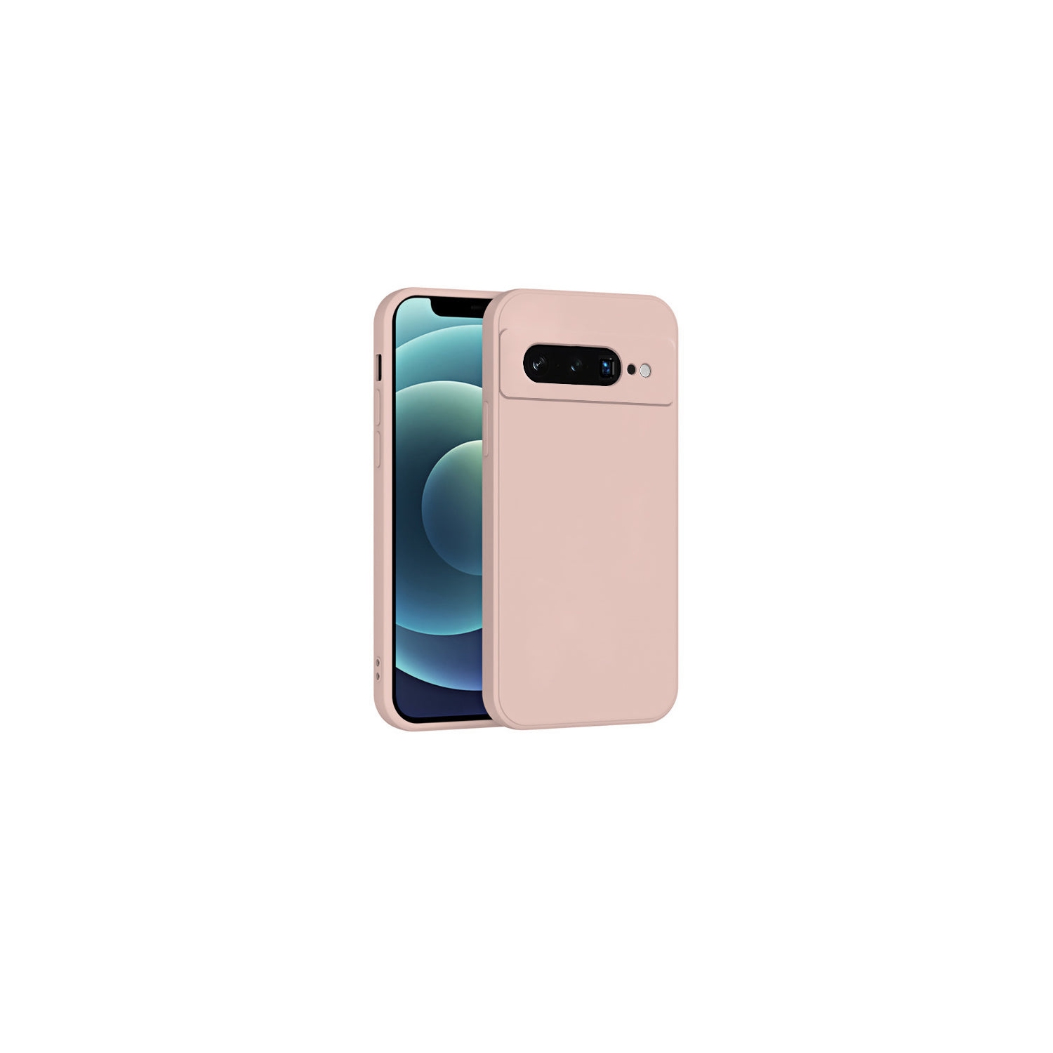 PANDACO Soft Shell Matte Pink Case for Google Pixel 7 Pro