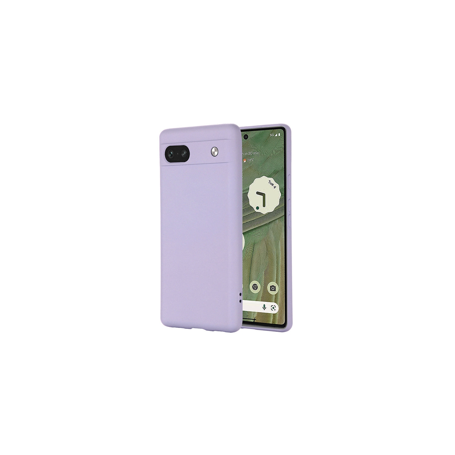 Étui souple violet pastel de PANDACO pour Pixel 7a de Google