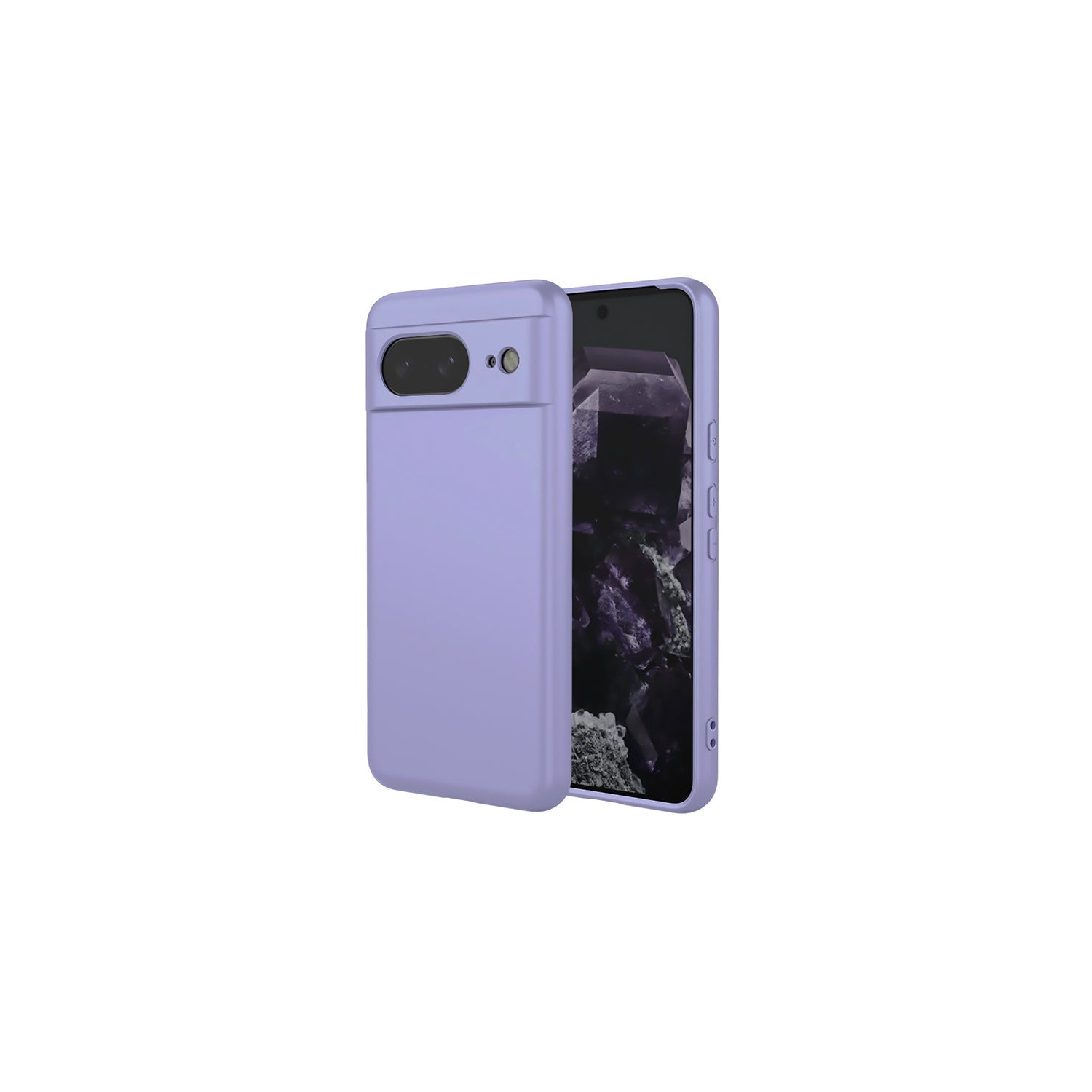 Étui souple violet pastel de PANDACO pour Pixel 8 de Google