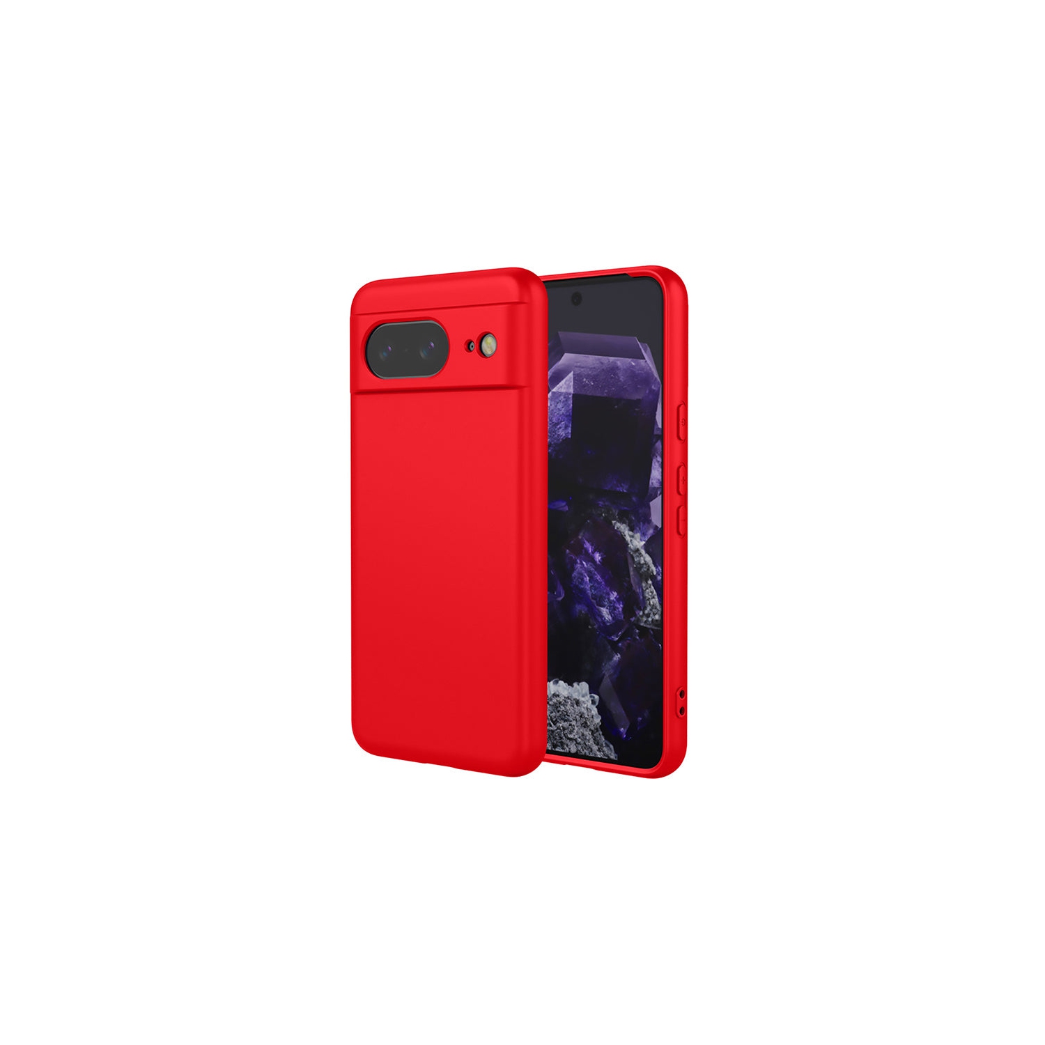 PANDACO Soft Shell Matte Red Case for Google Pixel 8