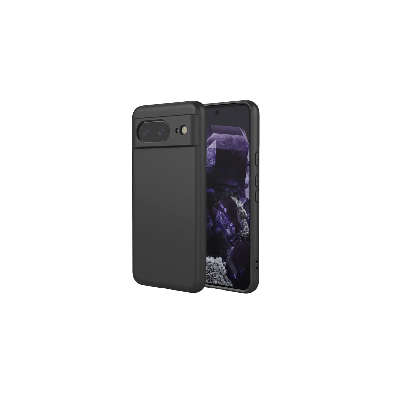 Étui souple noir mat de PANDACO pour Pixel 8 de Google