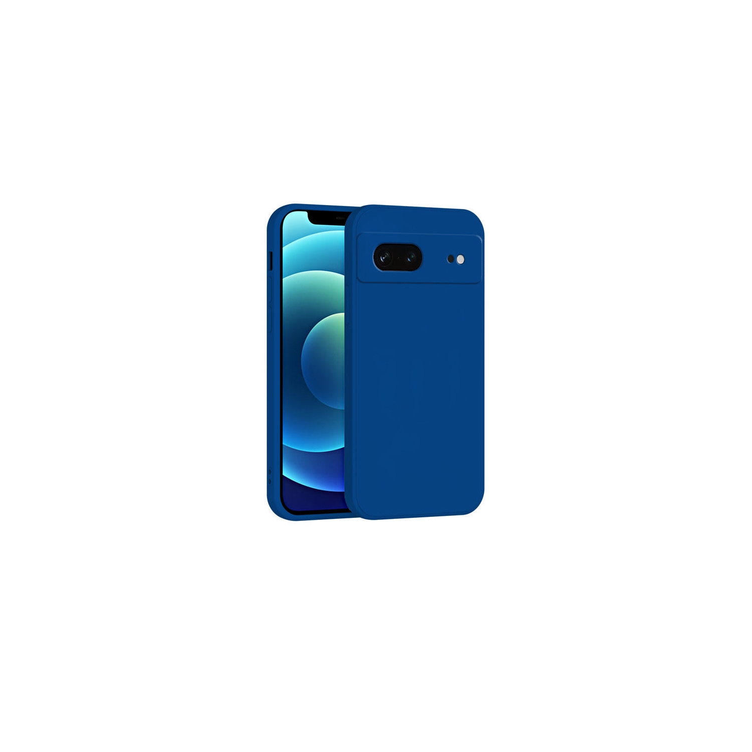 PANDACO Soft Shell Matte Navy Case for Google Pixel 7