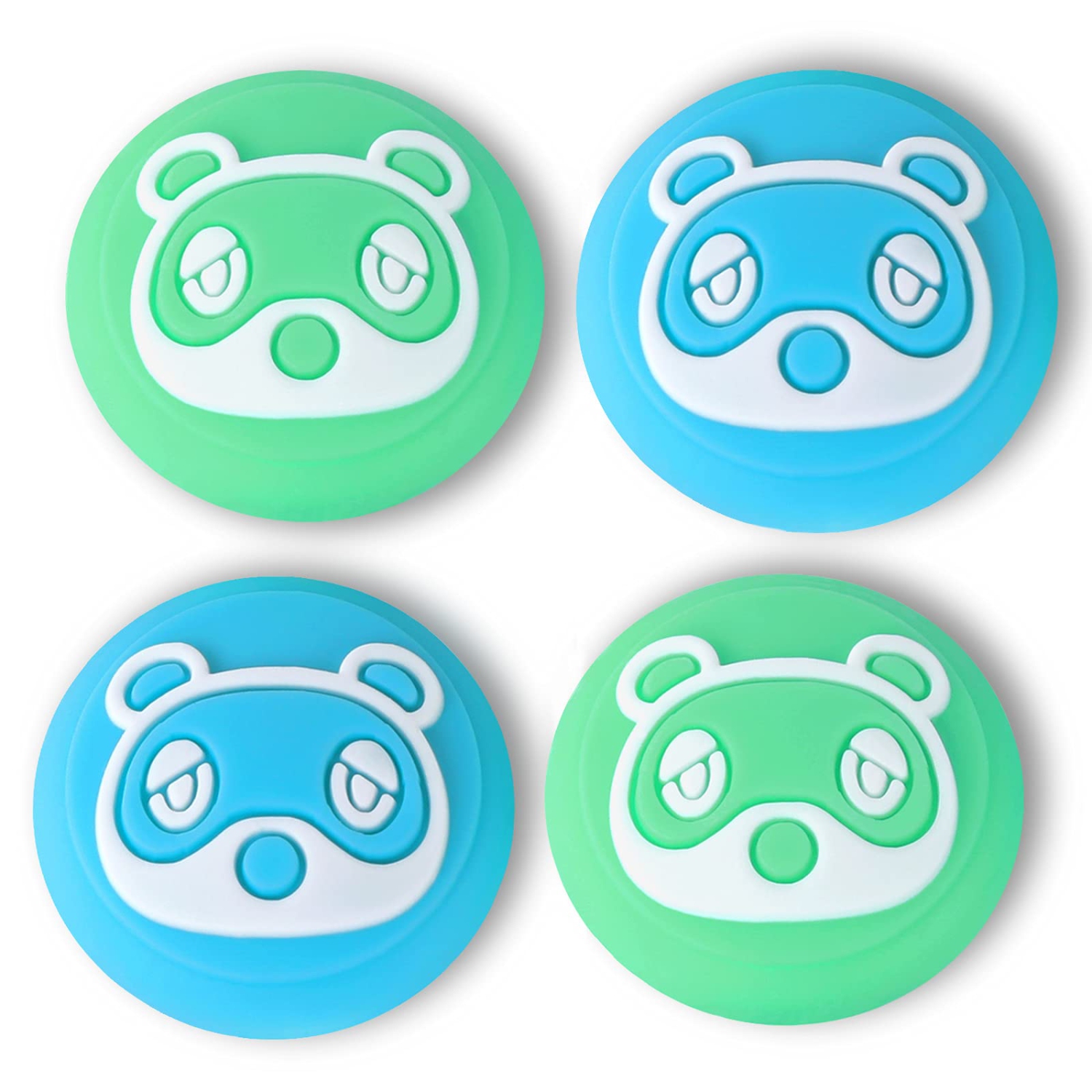 Boost your Nintendo Switch gaming with Animal Crossing Raccoon Thumb Grip Caps. Enhance control and protect Joy-Cons with our cute, soft silicone covers.