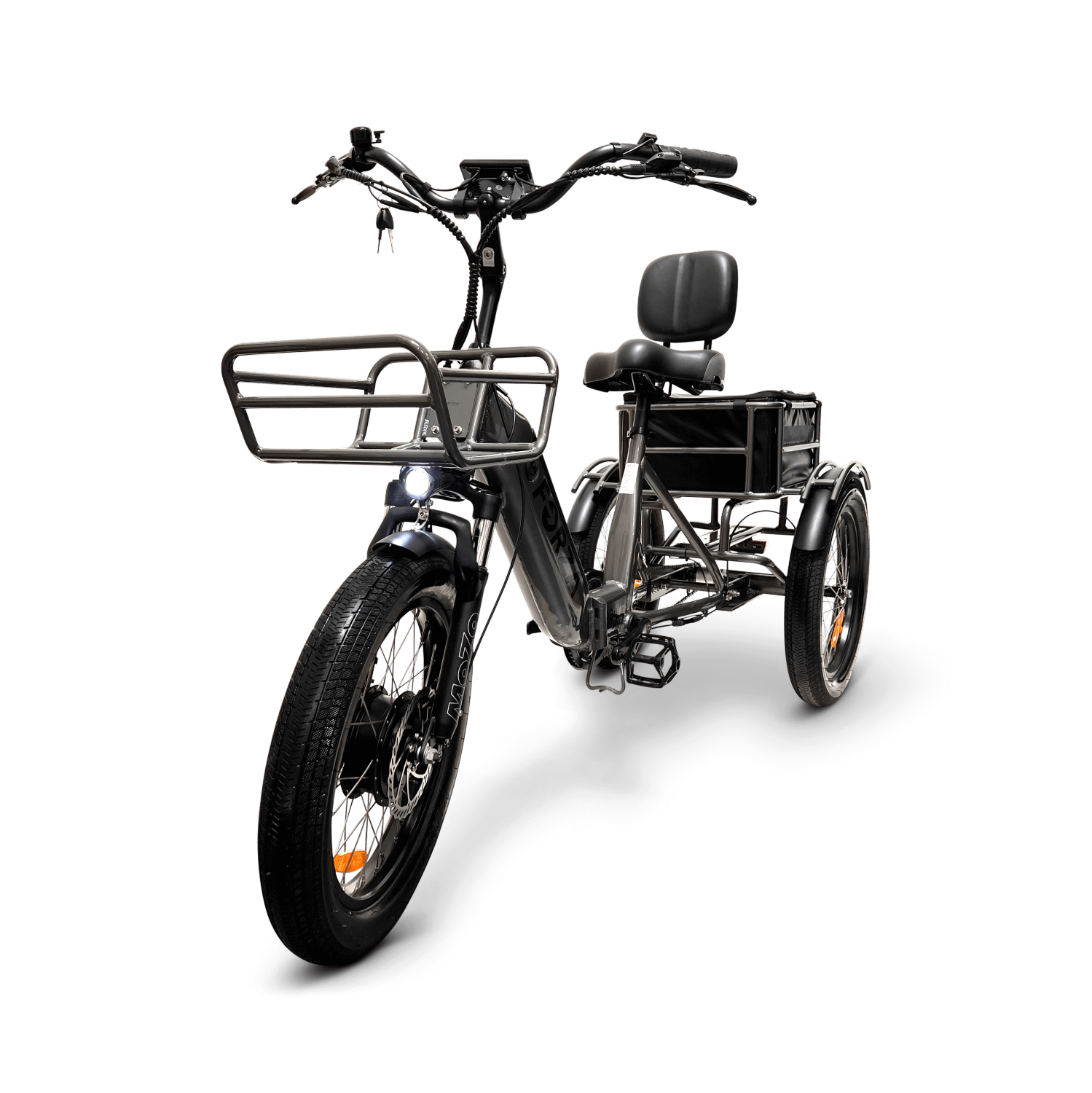 FORZA eBike | tricycle électrique pliable compact à batterie double 500&nbsp;W - Gris cosmique