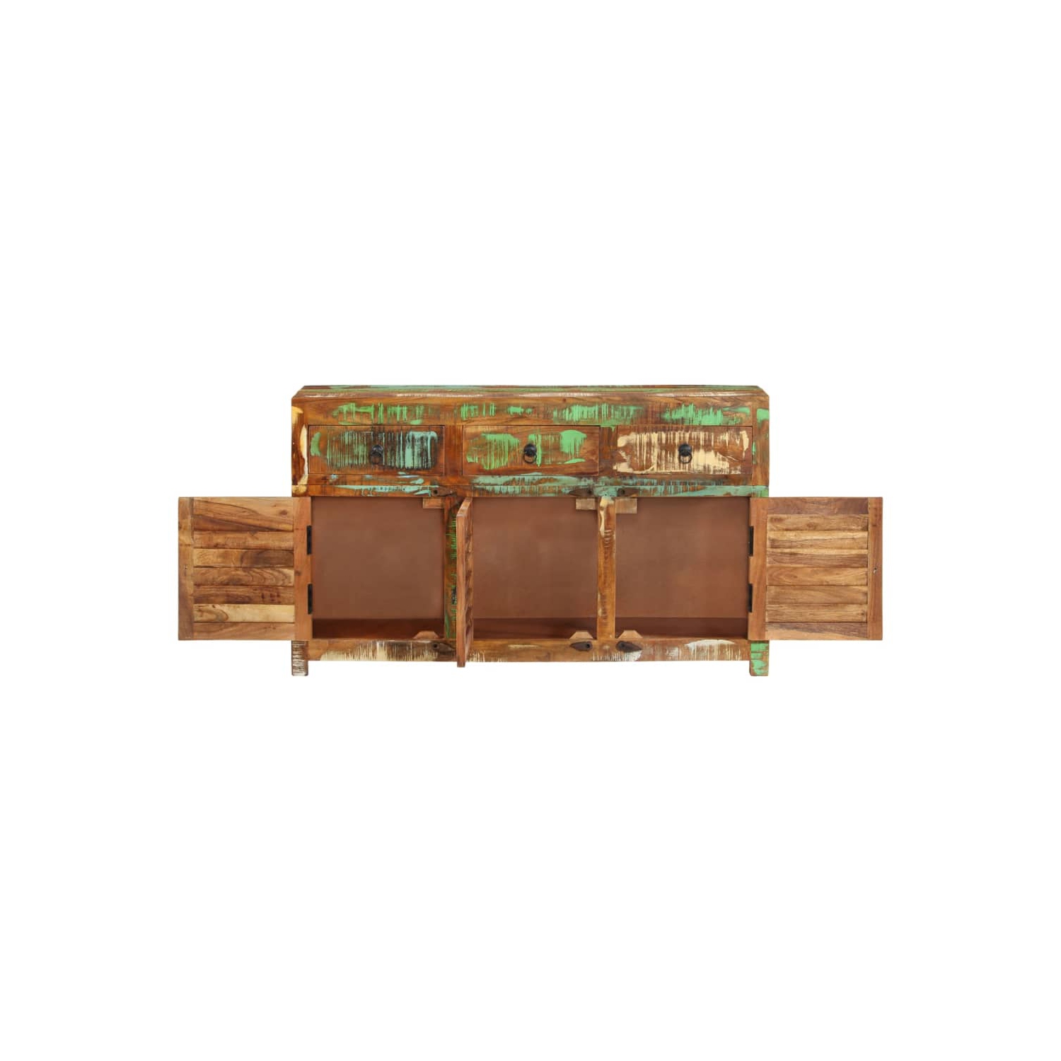 vidaXL Sideboard 110x30x65 cm Solid Wood Reclaimed