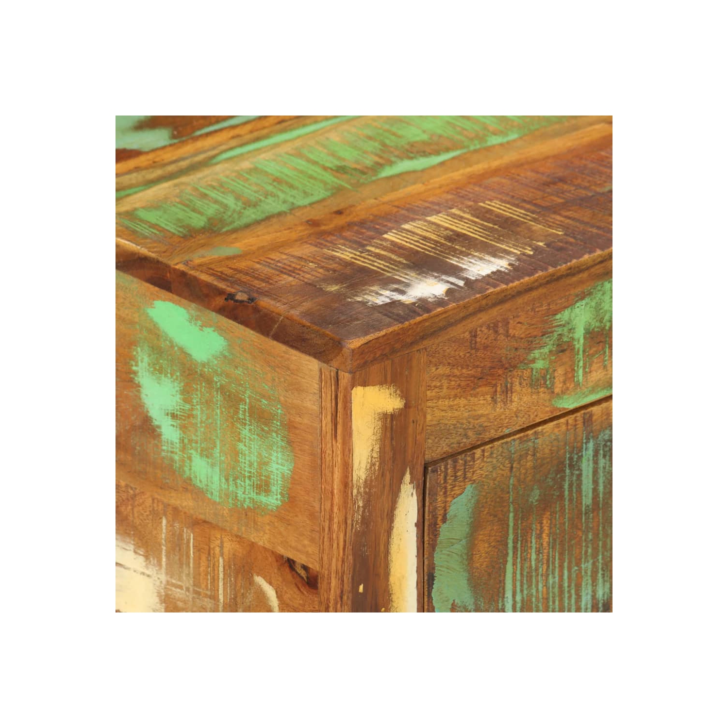 vidaXL Sideboard 110x30x65 cm Solid Wood Reclaimed