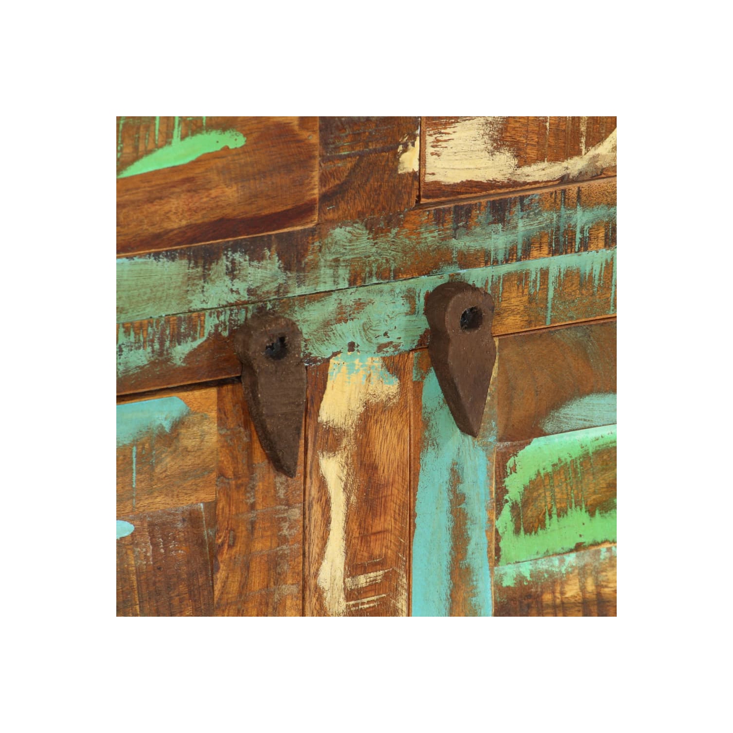 vidaXL Sideboard 110x30x65 cm Solid Wood Reclaimed