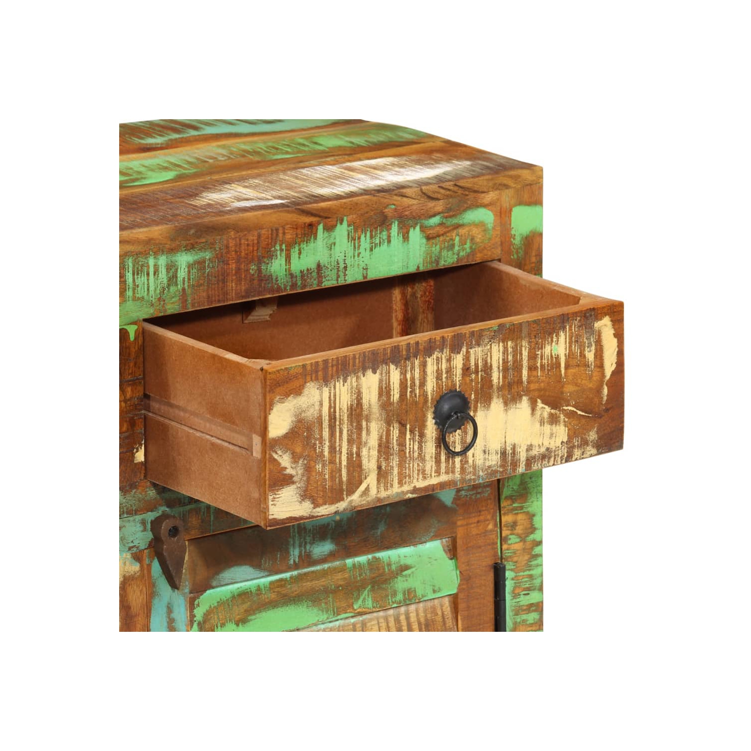 vidaXL Sideboard 110x30x65 cm Solid Wood Reclaimed