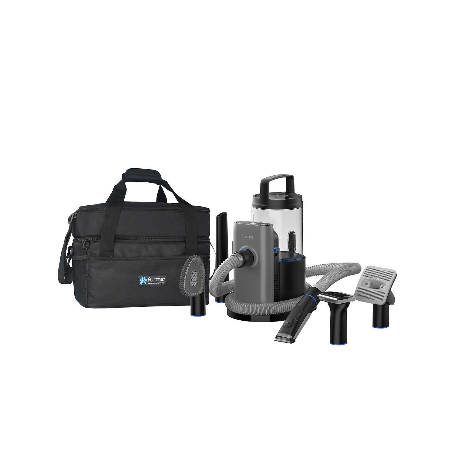 furMe Professional Plus Pet Grooming Vacuum Kit with Carrying Case