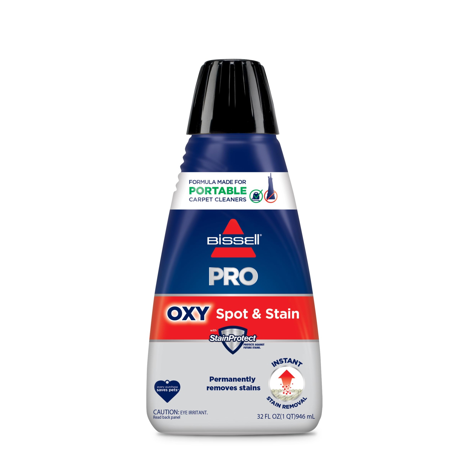 Bissell – formule de machine portative Professional Spot and Stain + Oxy, 32&nbsp;oz, paquet de 1, 32 oz liq