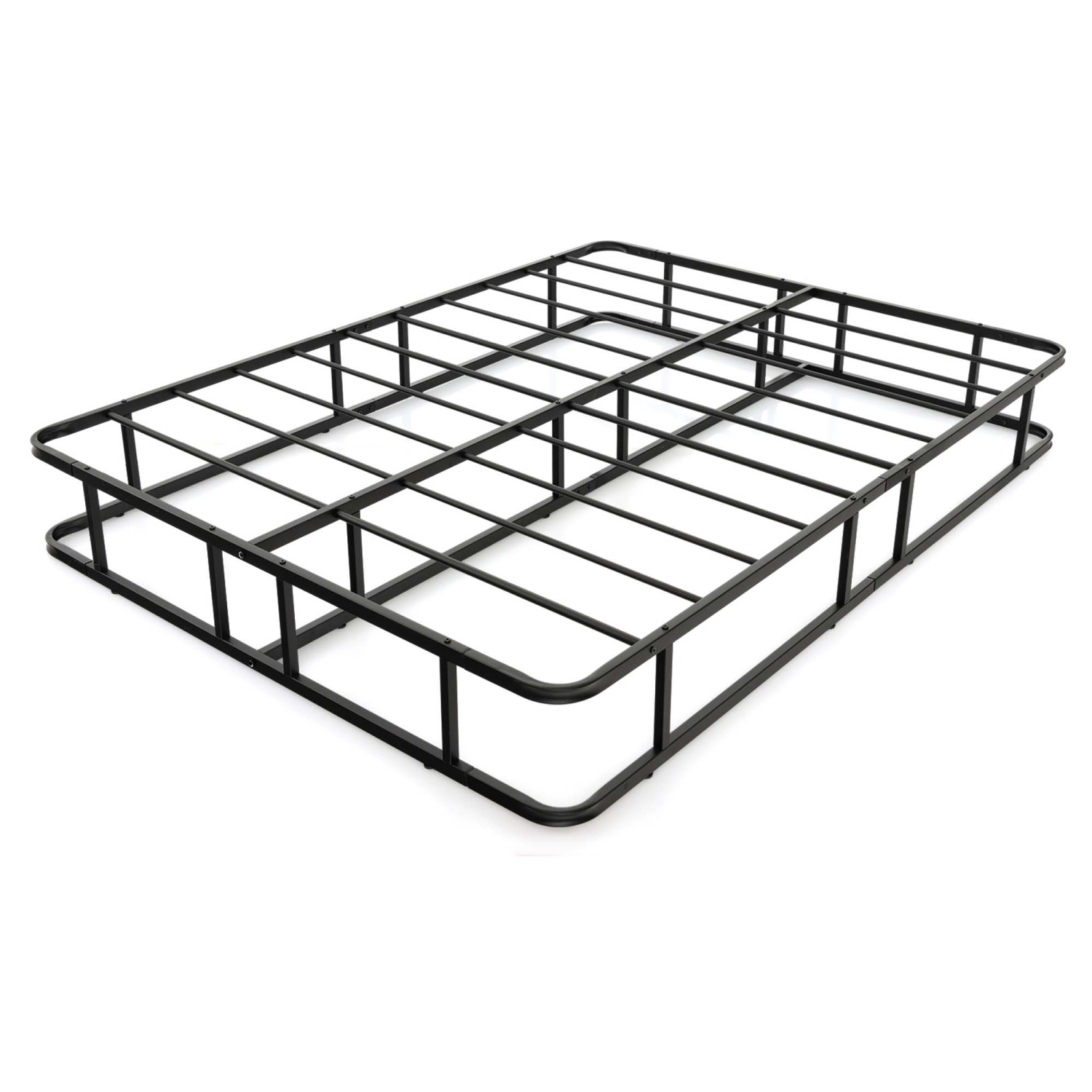 Costway Queen Size Metal Platform Bed Frame Mattress Foundation with Slat Support Black