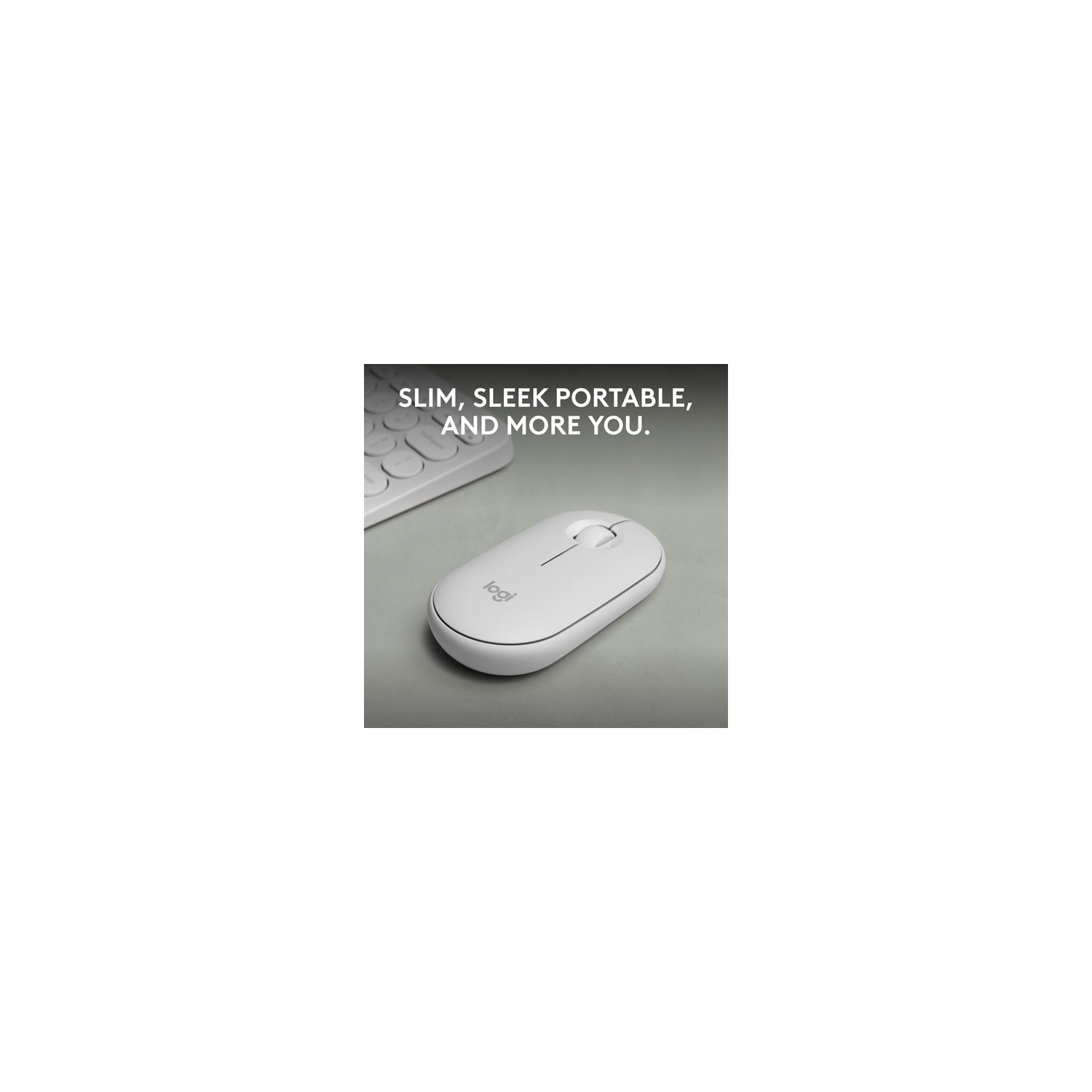 Open Box -Logitech Pebble 2 M350s 4000 DPI Bluetooth Optical Mouse - Tonal White