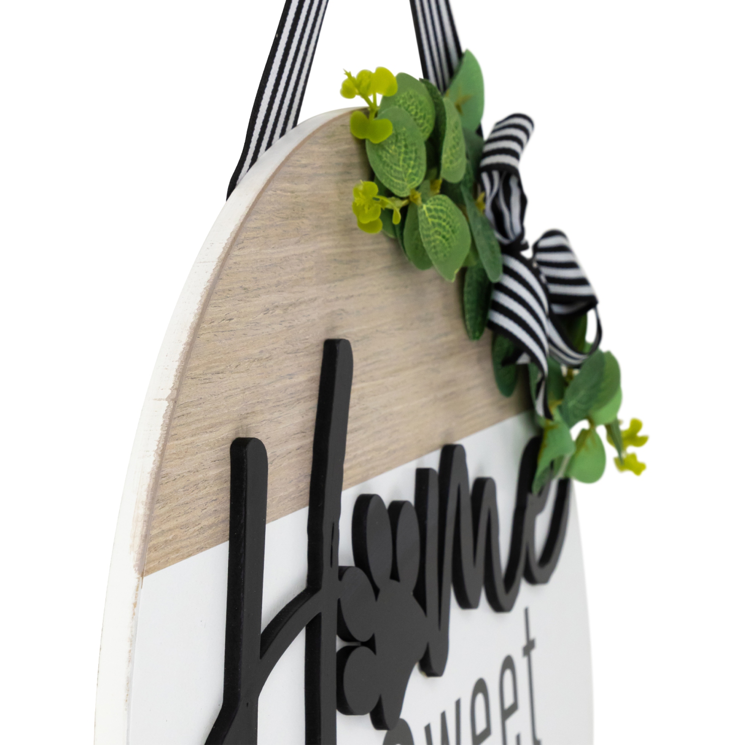 Home Sweet Home Paw Print Wall Sign - 15.75"