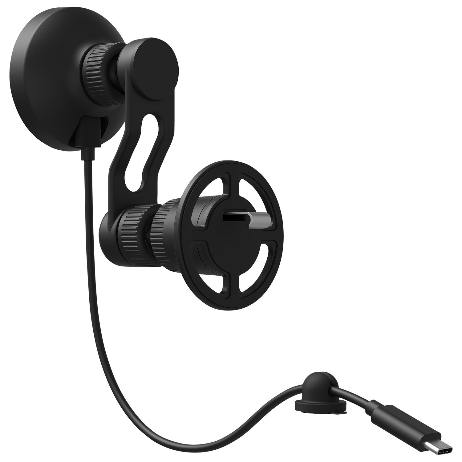 Support de recharge sans fil magnétique pour bouche d'air Qi2 snap+ de Mophie - Noir