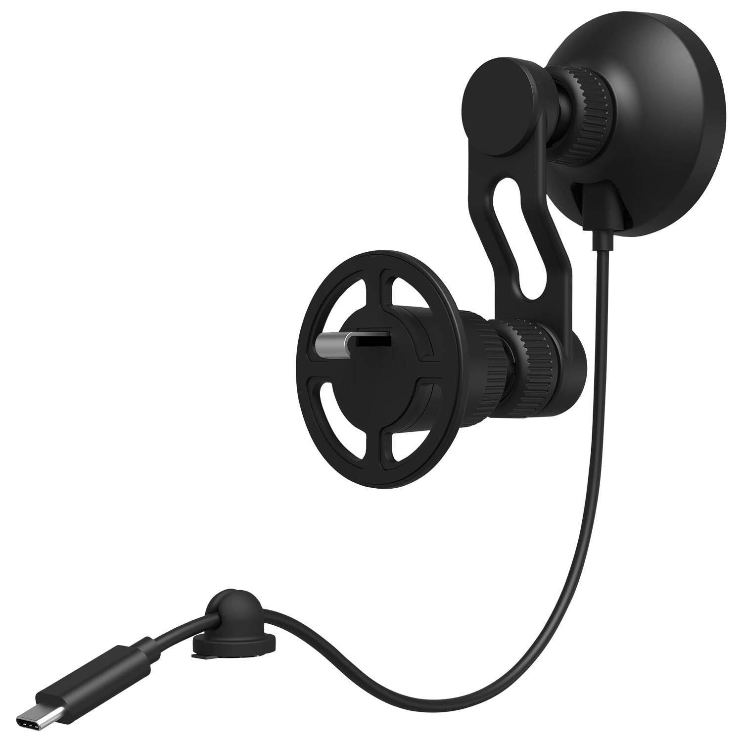 Support de recharge sans fil magnétique pour bouche d'air Qi2 snap+ de Mophie - Noir